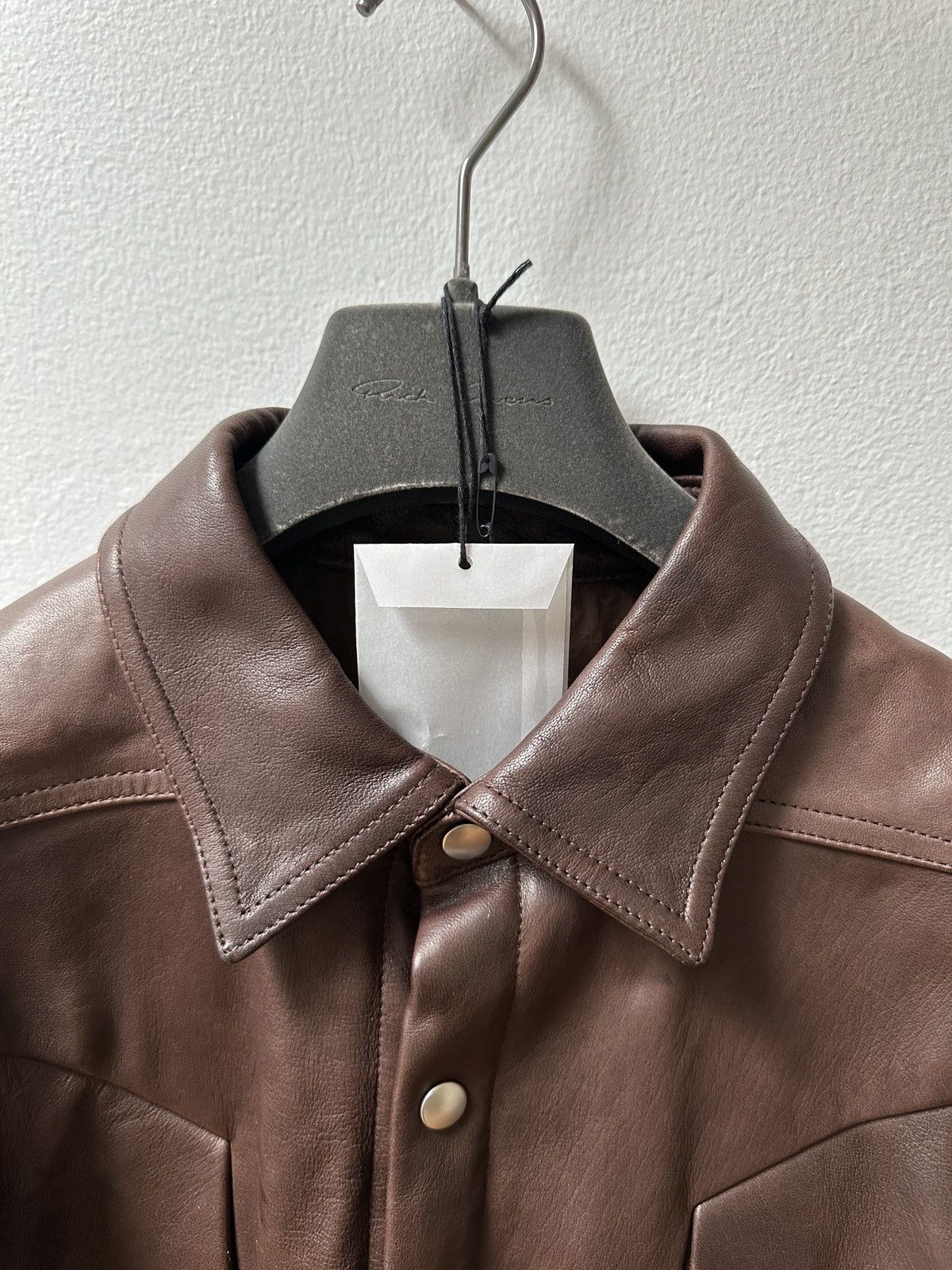 Rick Owens Jumbo Fogpocket Leather Jacket - 46 Size US M / EU 48-50 / 2 - 3 Thumbnail