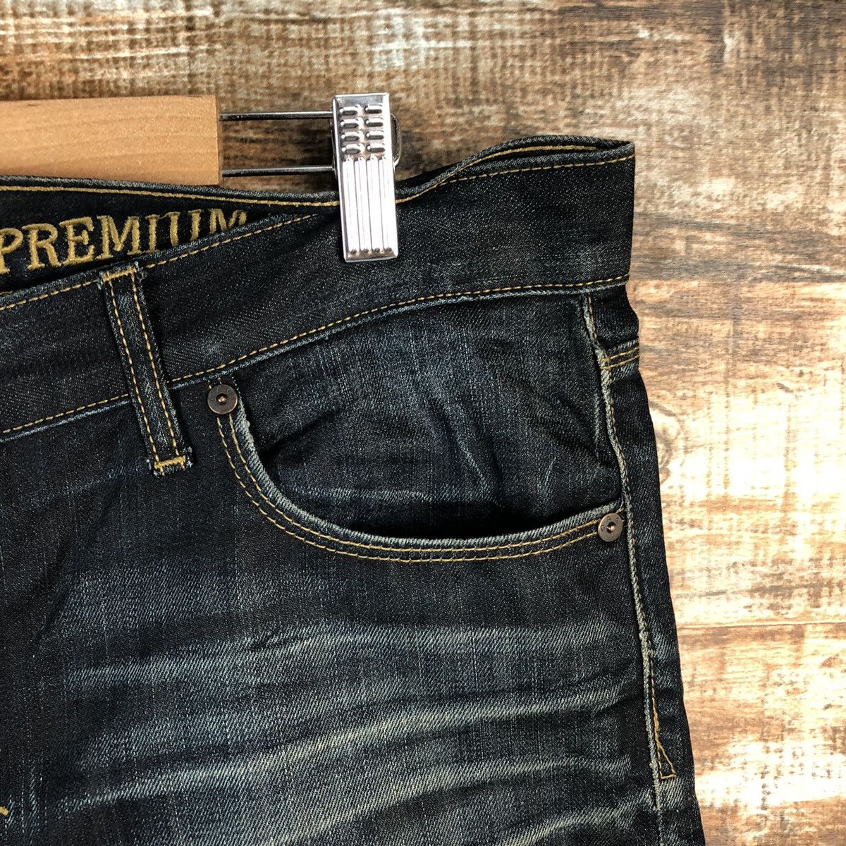 Gap DL Gap Black Denim Jeans Pants #C148 Size US 33 - 8 Thumbnail
