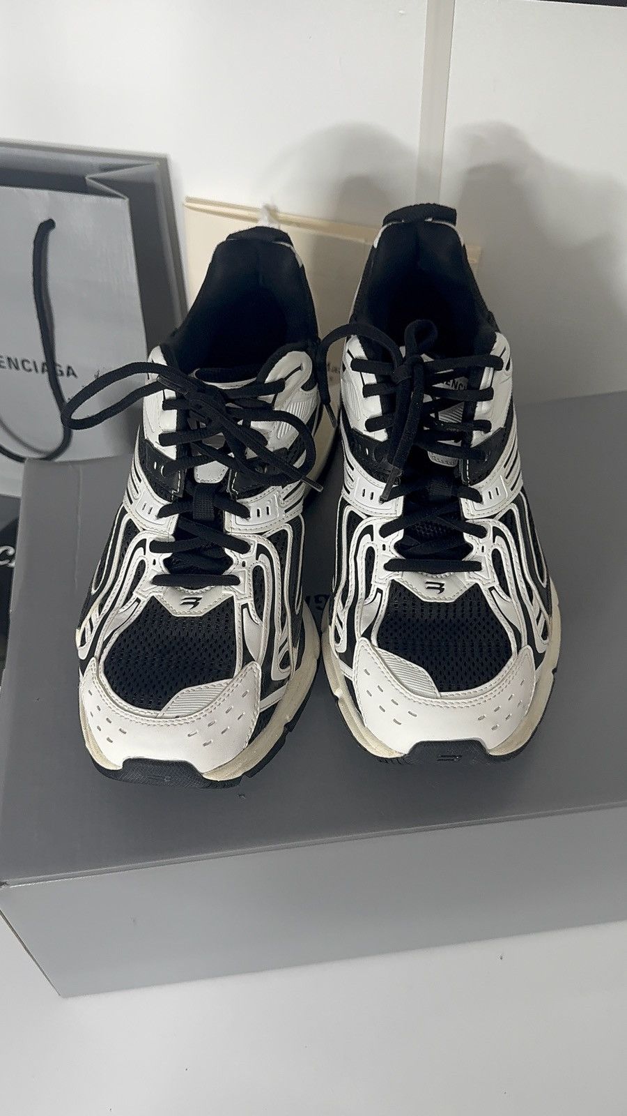 Balenciaga ✅ Balenciaga X-Pander White Black 42 Size US 9 / EU 42 - 3 Thumbnail