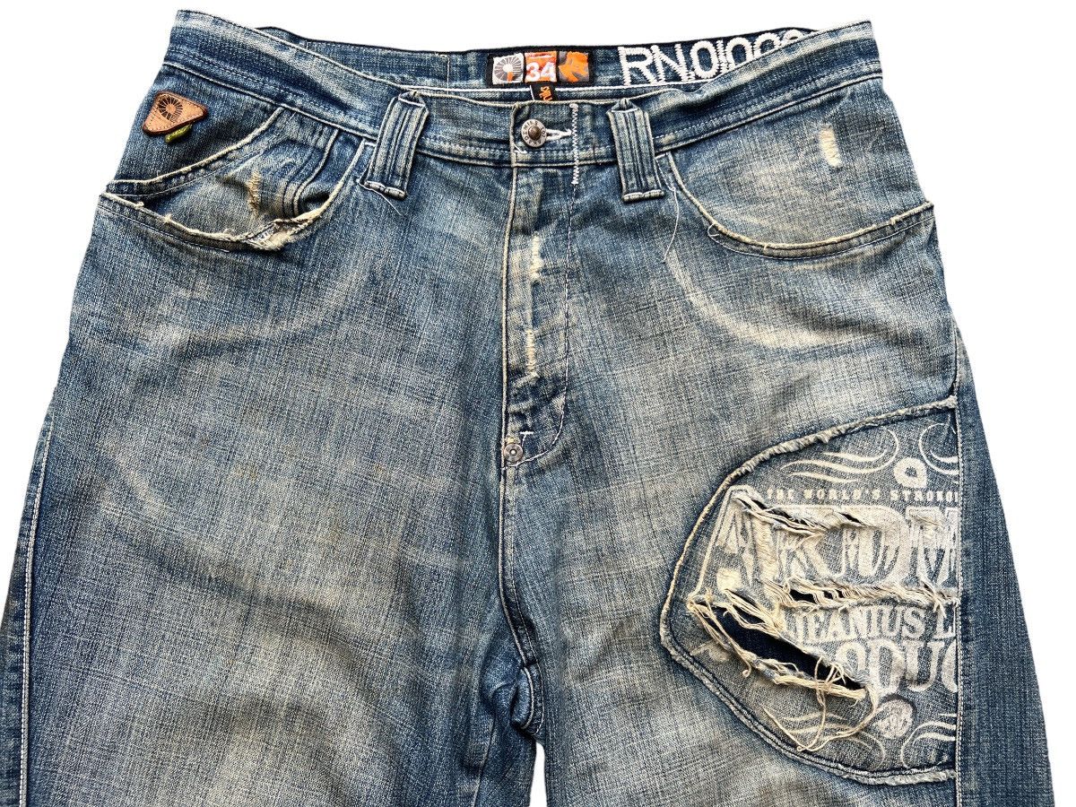JNCO Pick🔥 Akademiks Baggy Jeans Multipocket Tactical Denim Jeans Size US 36 / EU 52 - 3 Thumbnail