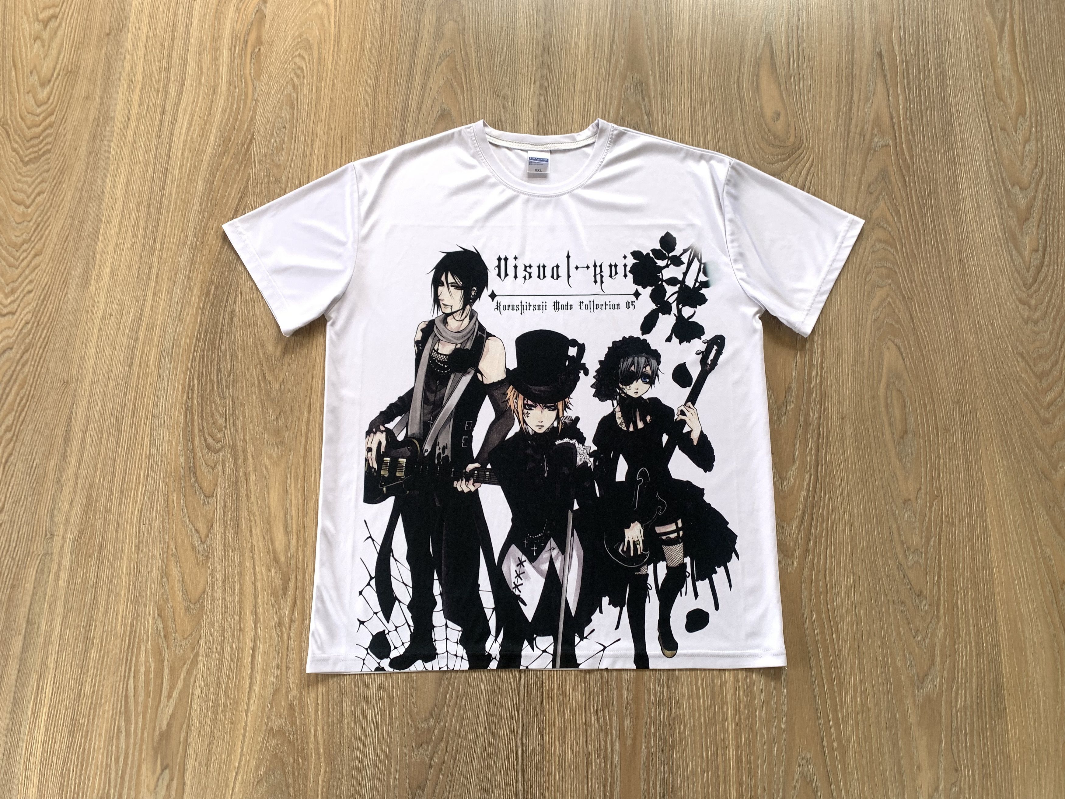 Anime Black Butler USA Printed Round Neck T Shirt Size US XXL / EU 58 / 5 - 1 Thumbnail