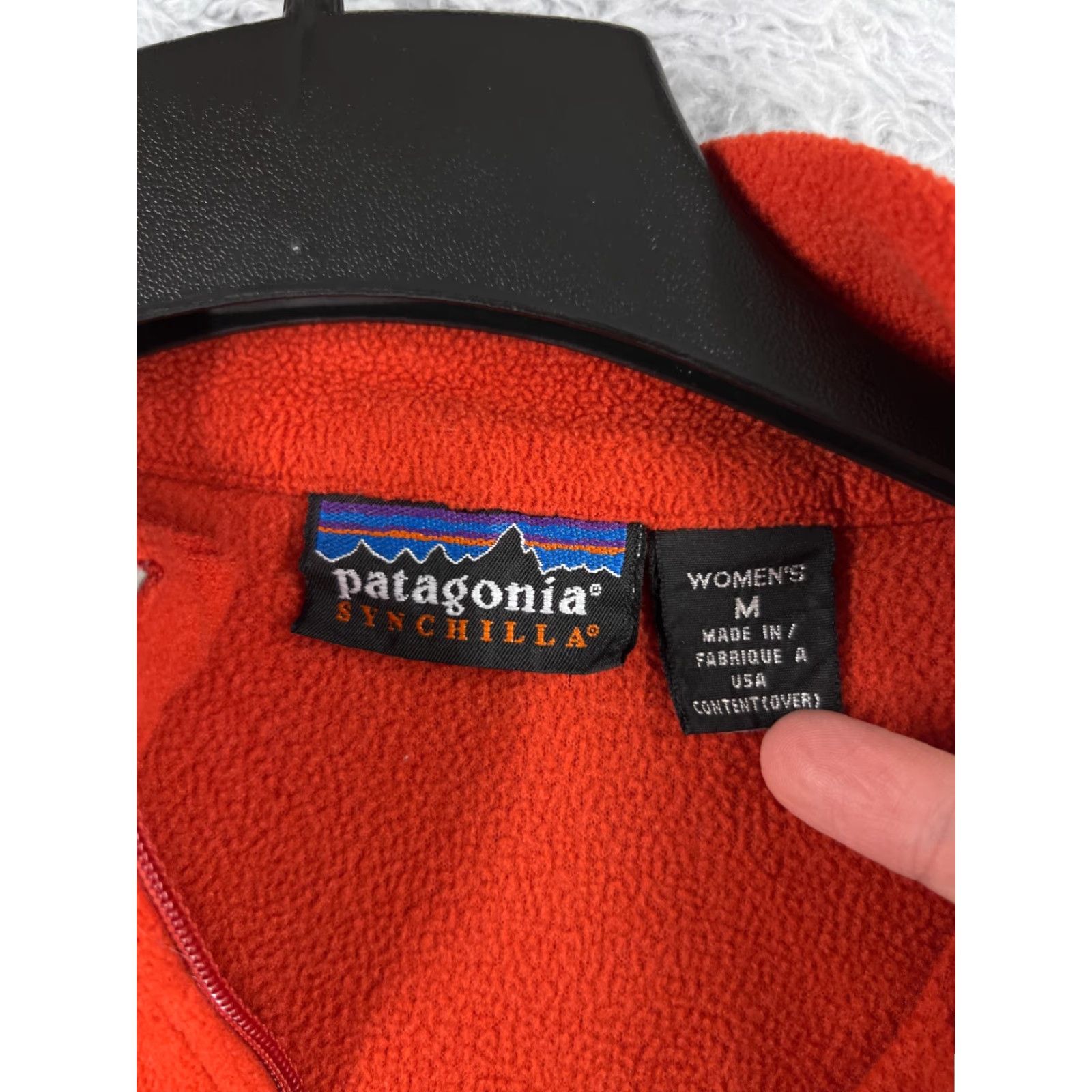 Patagonia VINTAGE Patagonia Sweater Women Medium Red 1/4 Zip Polyester Fleece Synchilla Size M / US 6-8 / IT 42-44 - 6 Thumbnail