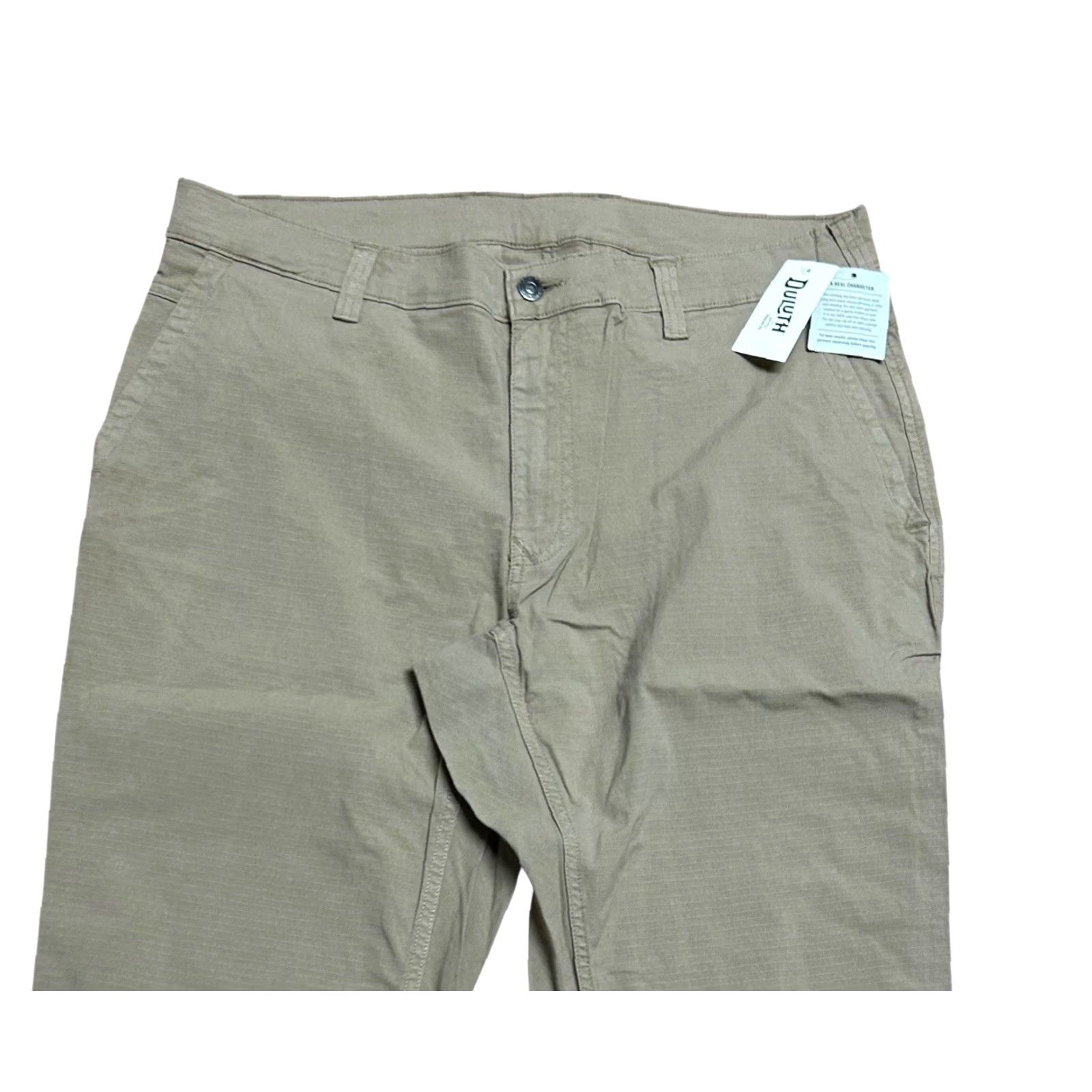 CO Duluth Trading Co Men Beige Blue Ridge Standard Fit Pants 38x30 Regular Straight Front Pockets Zipper Button Logo NWT California 65 NA Brand Duluth Size US 38 / EU 54 - 5 Thumbnail