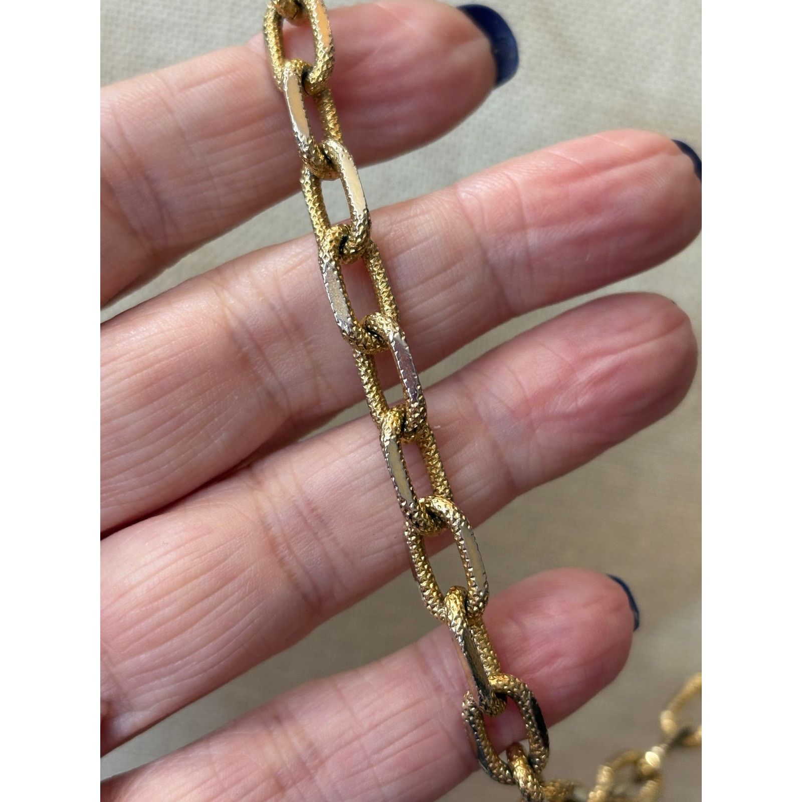 Other One Direction Gold Tone Chunky Chain Necklace Preowned Size ONE SIZE - 4 Thumbnail