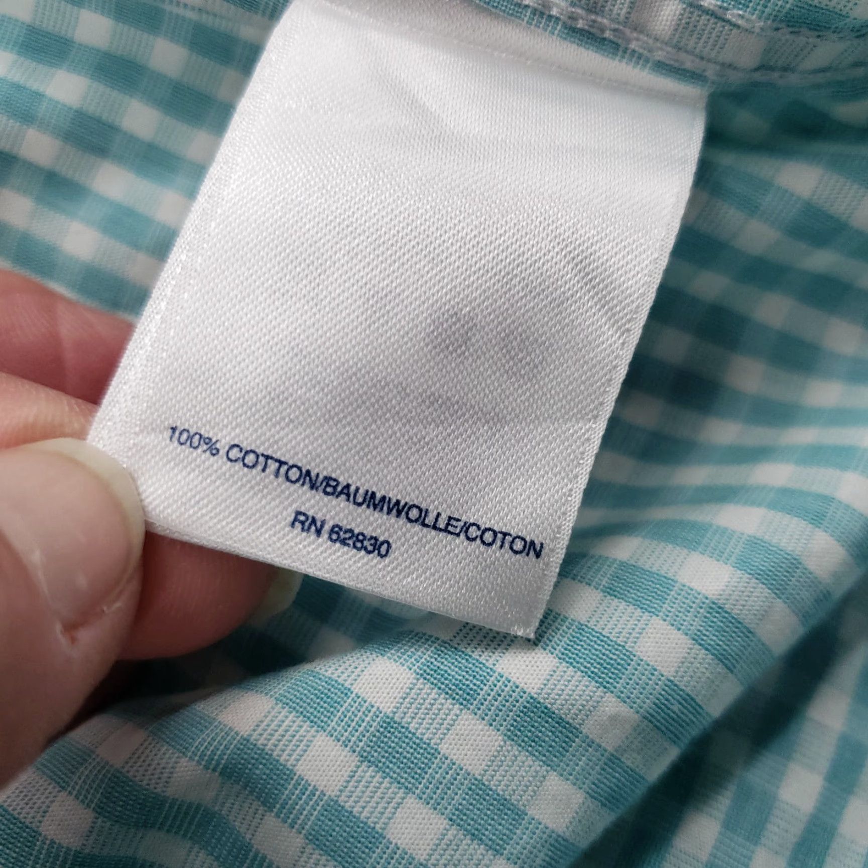 Lands' End Lands' End Button-Up Shirt Mens M Blue Plaid Traditional Fit Button-Down Collar XS? Size US M / EU 48-50 / 2 - 7 Thumbnail