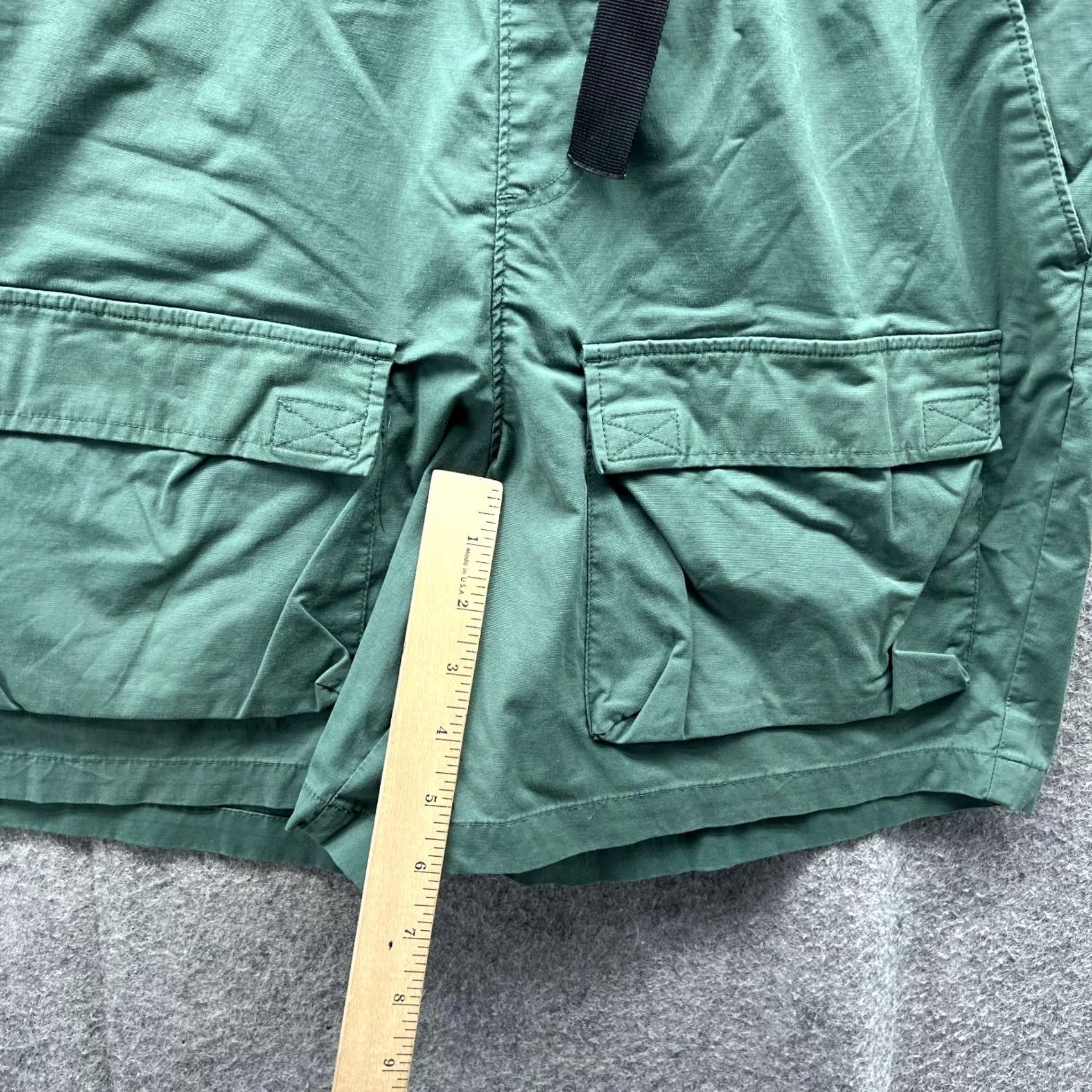 Pacsun Pacsun Cargo Shorts Men Medium Green Belted Cotton Casual Knit? (Note: The word "Knit" was not in original; cannot include. Providing final.) Size US 31 - 6 Thumbnail