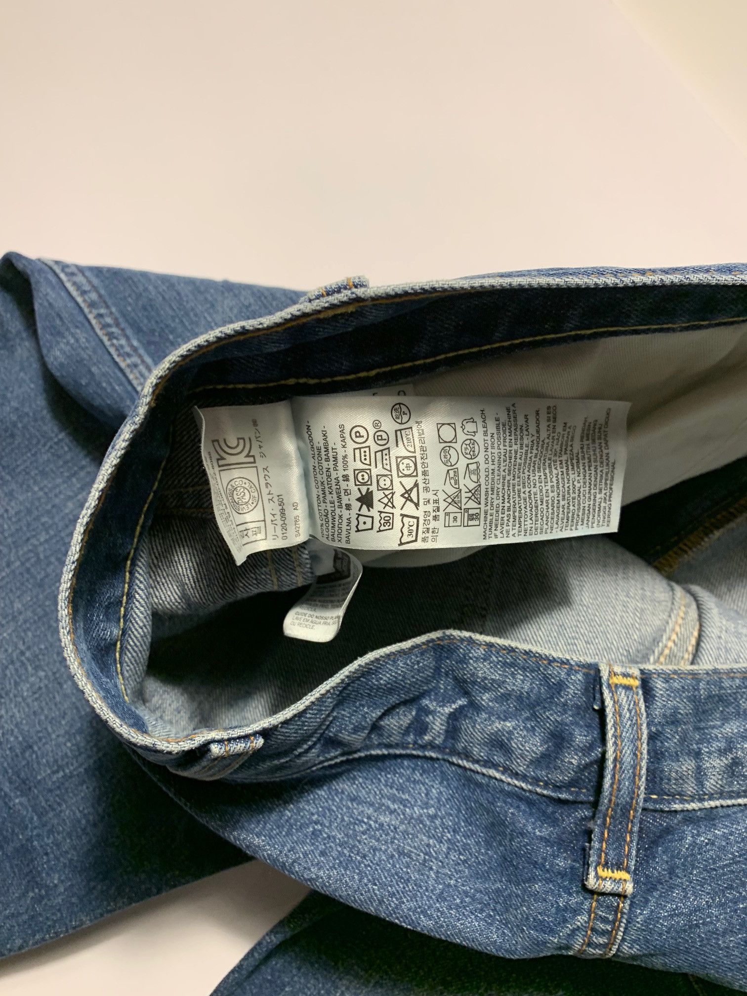Levi's Vintage Clothing LVC SS18 606 Slim "Forever Blue" Orange Tab Jeans Big E Size US 38 / EU 54 - 11 Thumbnail