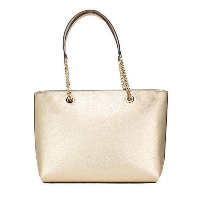 Michael Kors MICHAEL KORS Jet Set Pebbled Leather Chain Tote Bag Gold Size ONE SIZE - 3 Thumbnail