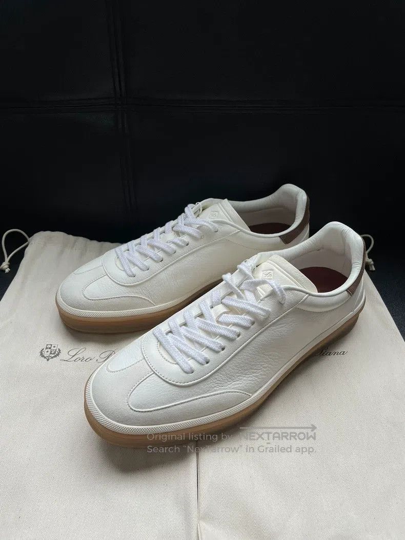 Loro Piana LORO PIANA Tennis Walk Round Toe Fashion Lacing Casual Low Size US 8 / EU 41 - 2 Thumbnail