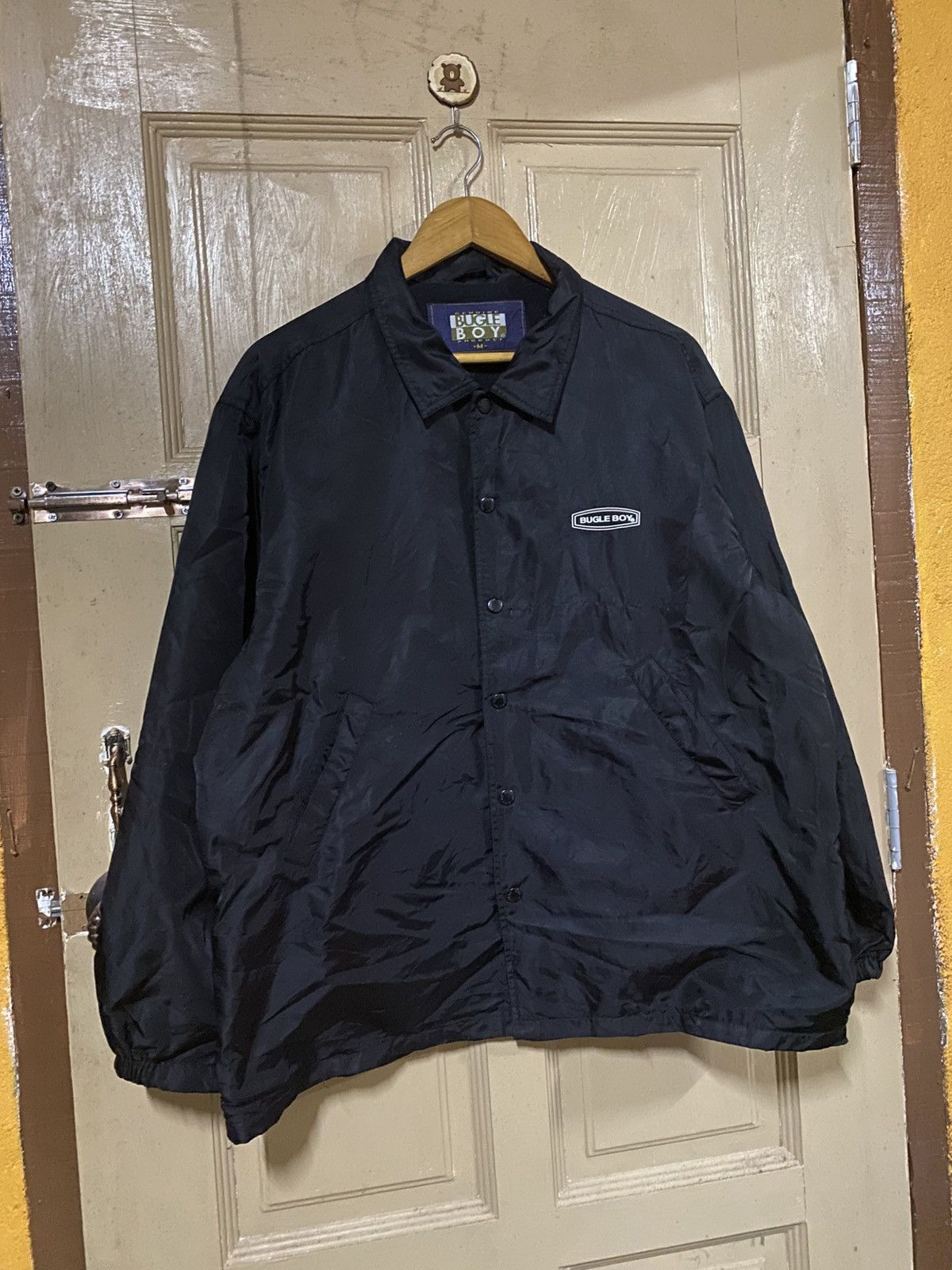 Bugle Boy Bugle Boy Black Coach Jacket - Men’s Medium Nylon Size US M / EU 48-50 / 2 - 3 Thumbnail
