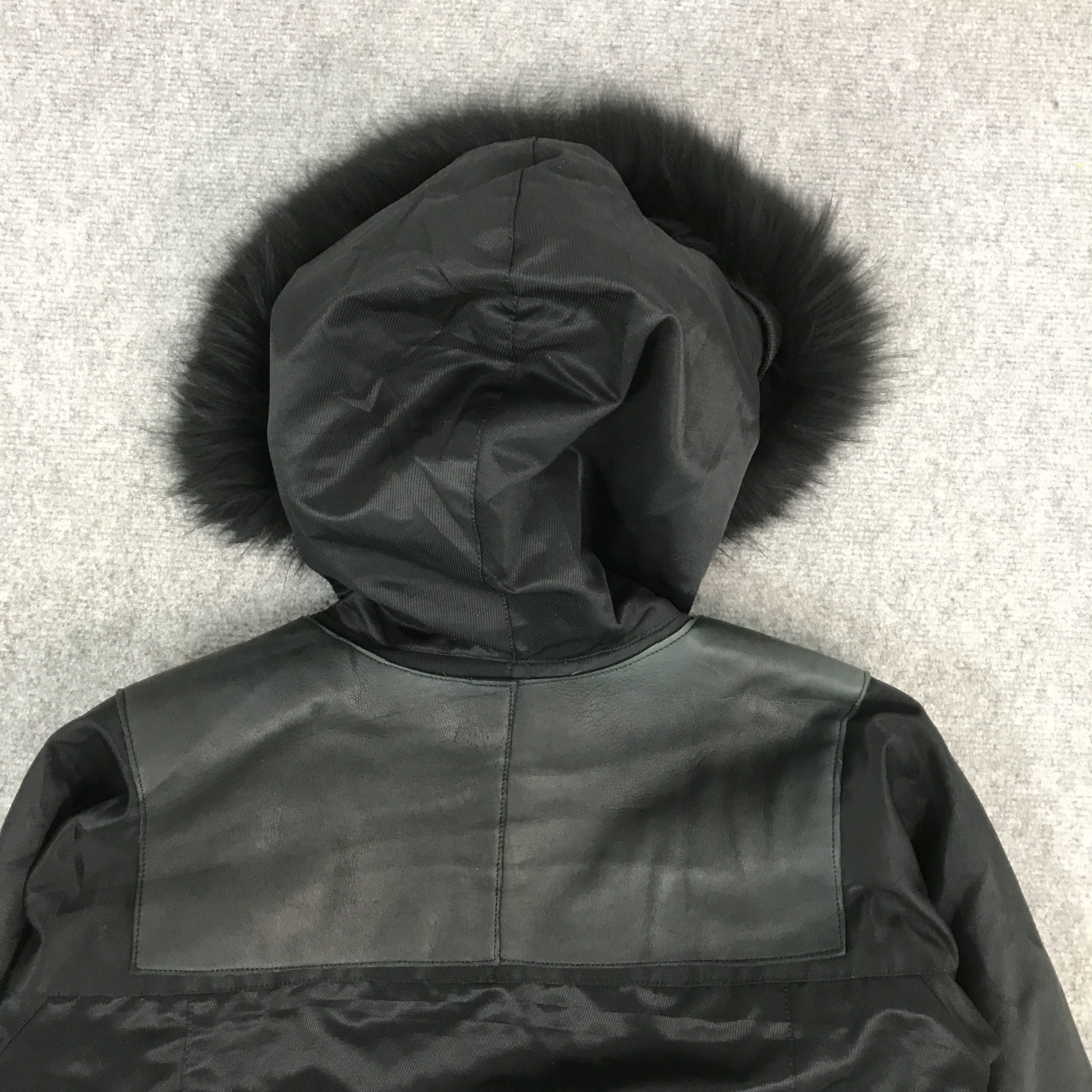 If Six Was Nine × Issey Miyake × Japanese Brand IFSIXWASNINE STYLE AYUITE LEATHER DESIGN FUR HOODIES JACKET Size US M / EU 48-50 / 2 - 4 Thumbnail