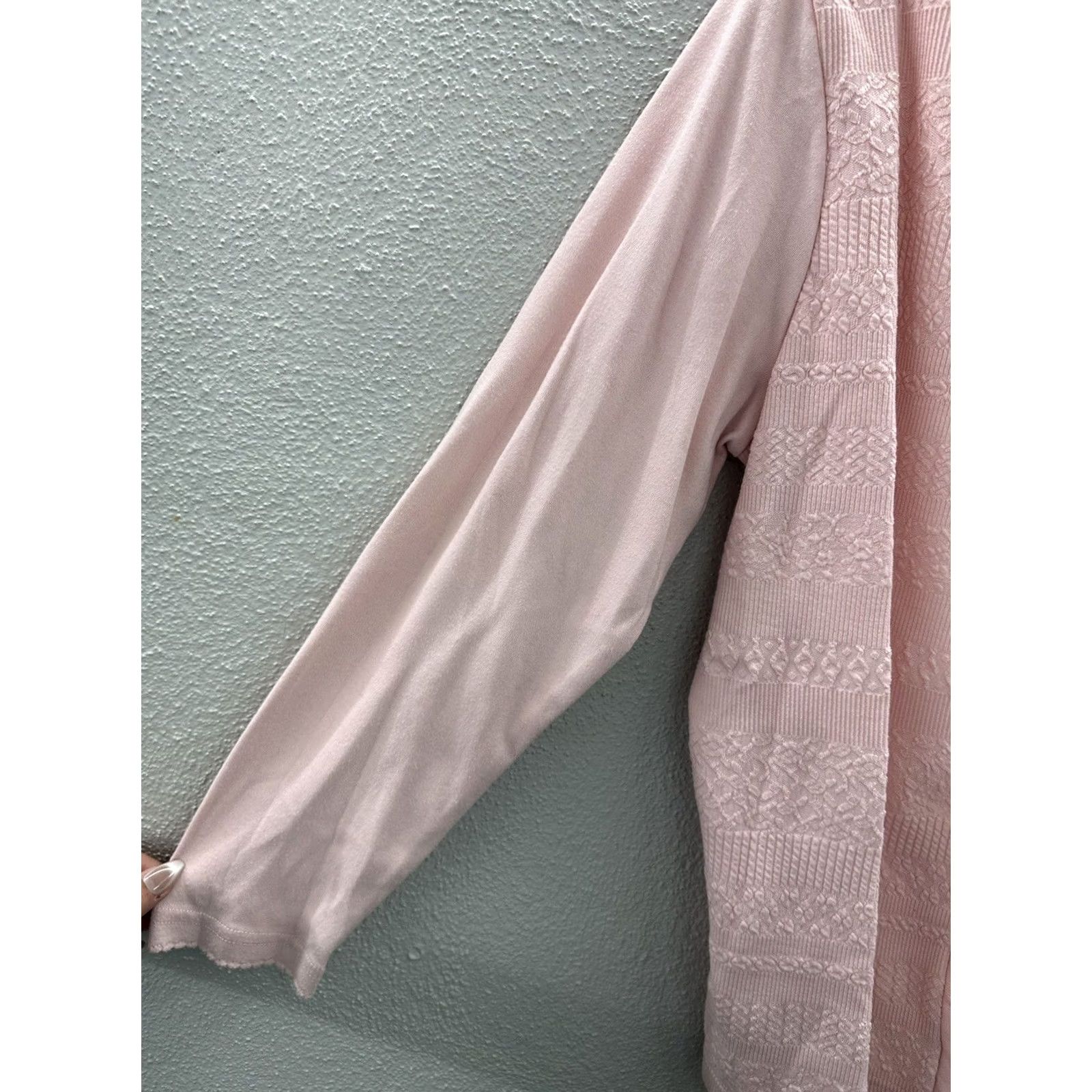 Vintage Womens Hasting & Smith Shirt Long Sleeve Button Up Pink L Regular Size Womens Size L / US 10 / IT 46 - 3 Thumbnail