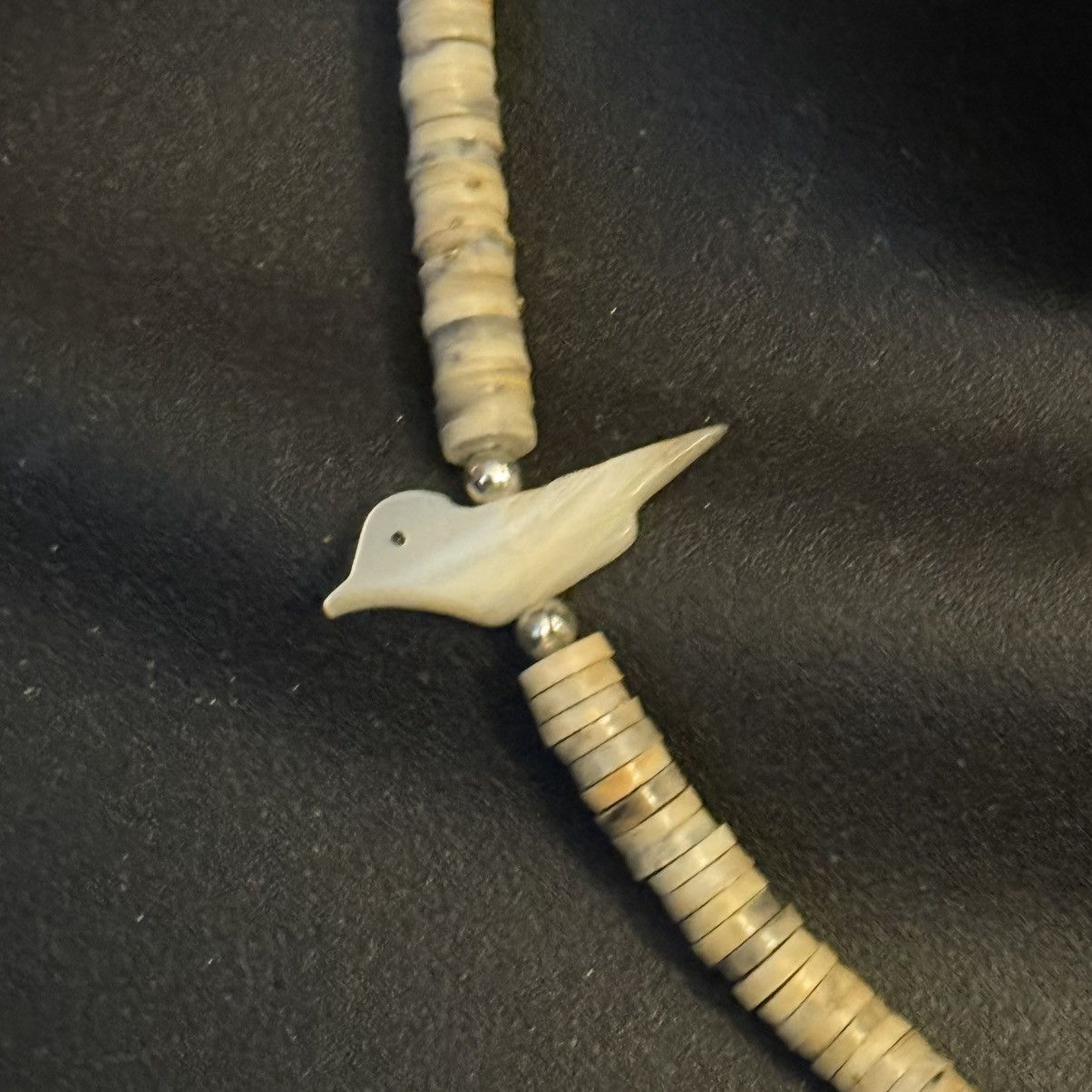 Vintage Vintage Native American MOP bird heshi bead necklace Size ONE SIZE - 3 Thumbnail