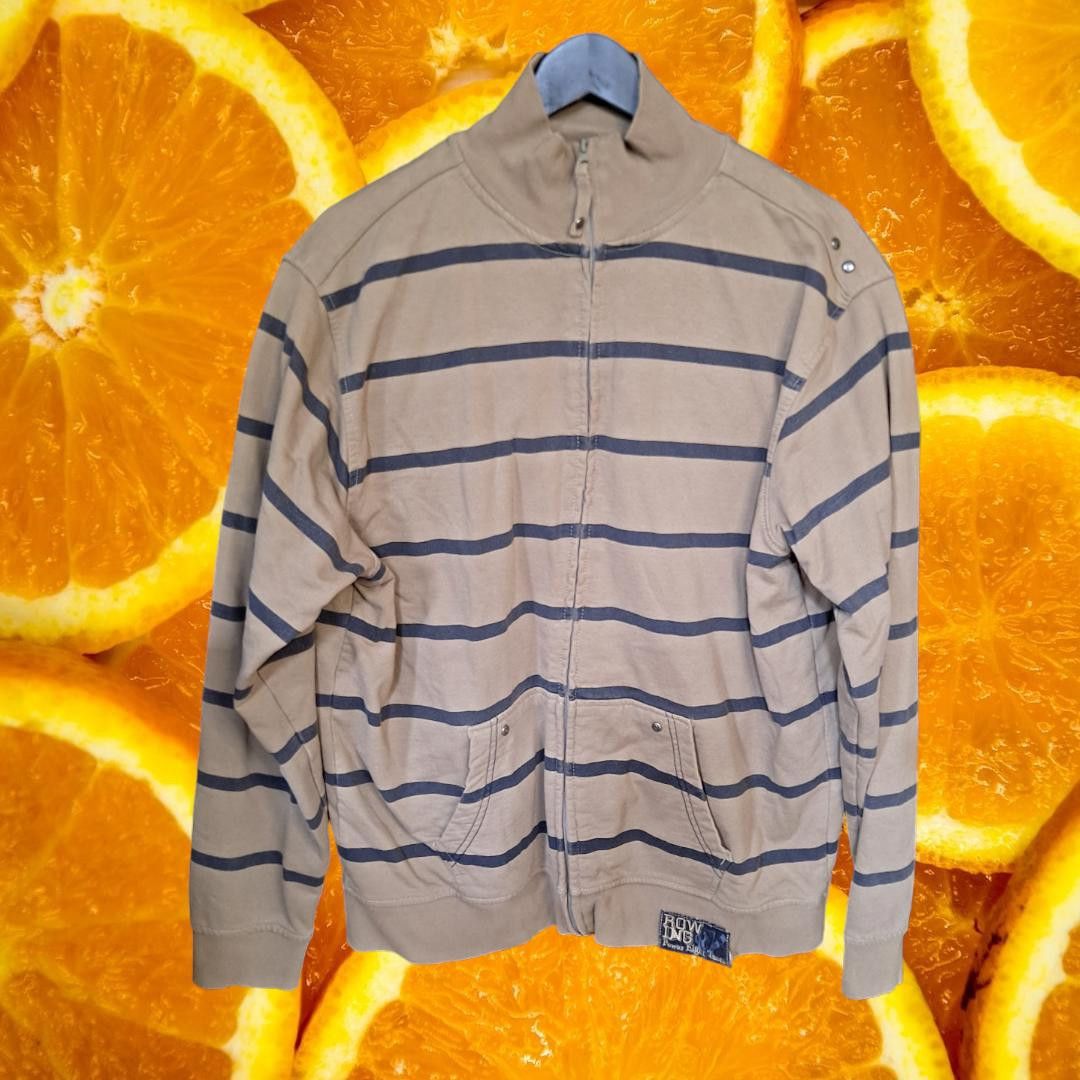 Other VanVaan Tan and Black Stripe Full Zip Sweatshirt Size XL Size US XL / EU 56 / 4 - 1 Thumbnail