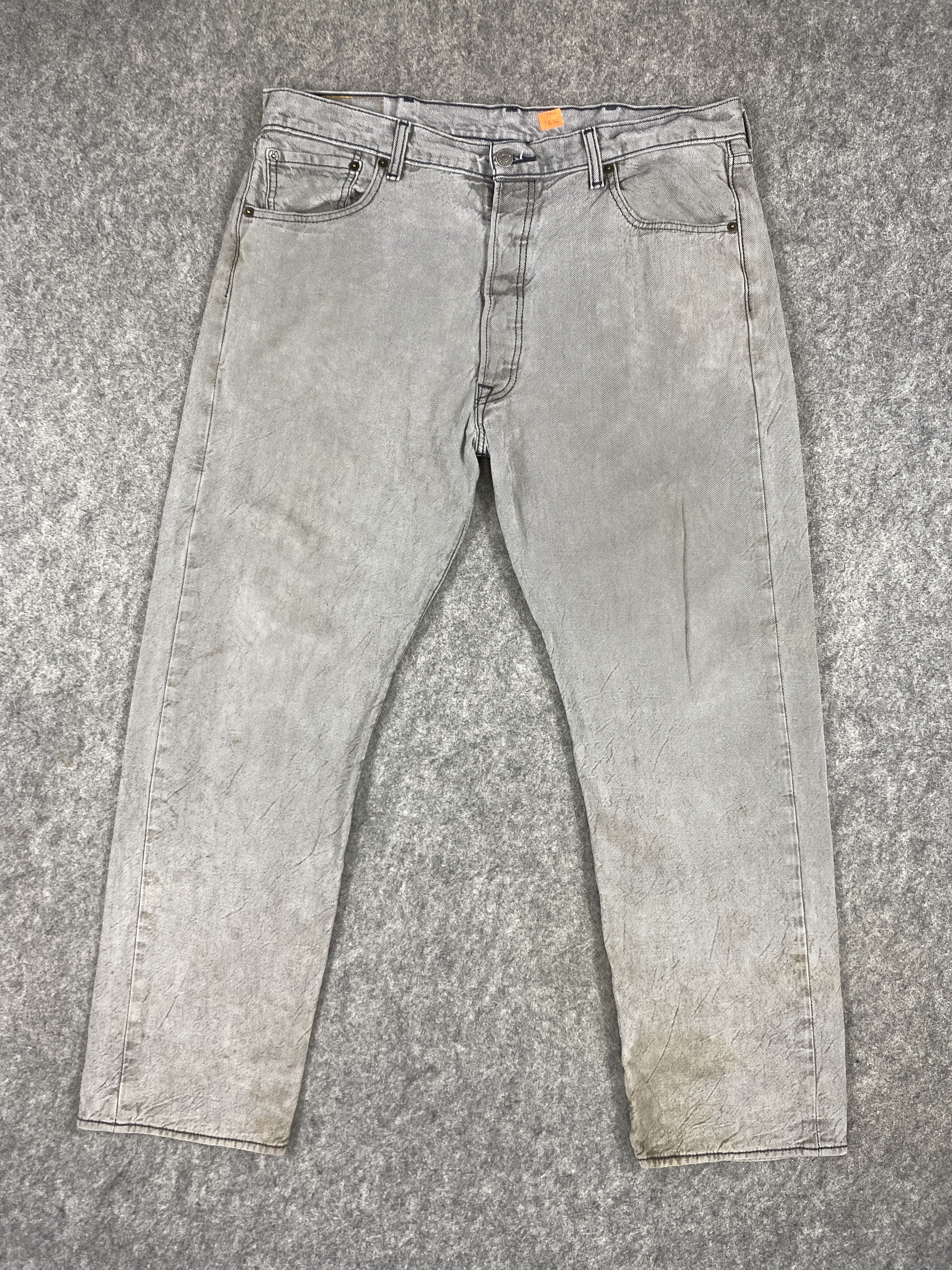 Japanese Brand Light Grey Vintage Levi's 501 Jeans 36x29 Denim JN1636 Size US 36 / EU 52 - 1 Thumbnail