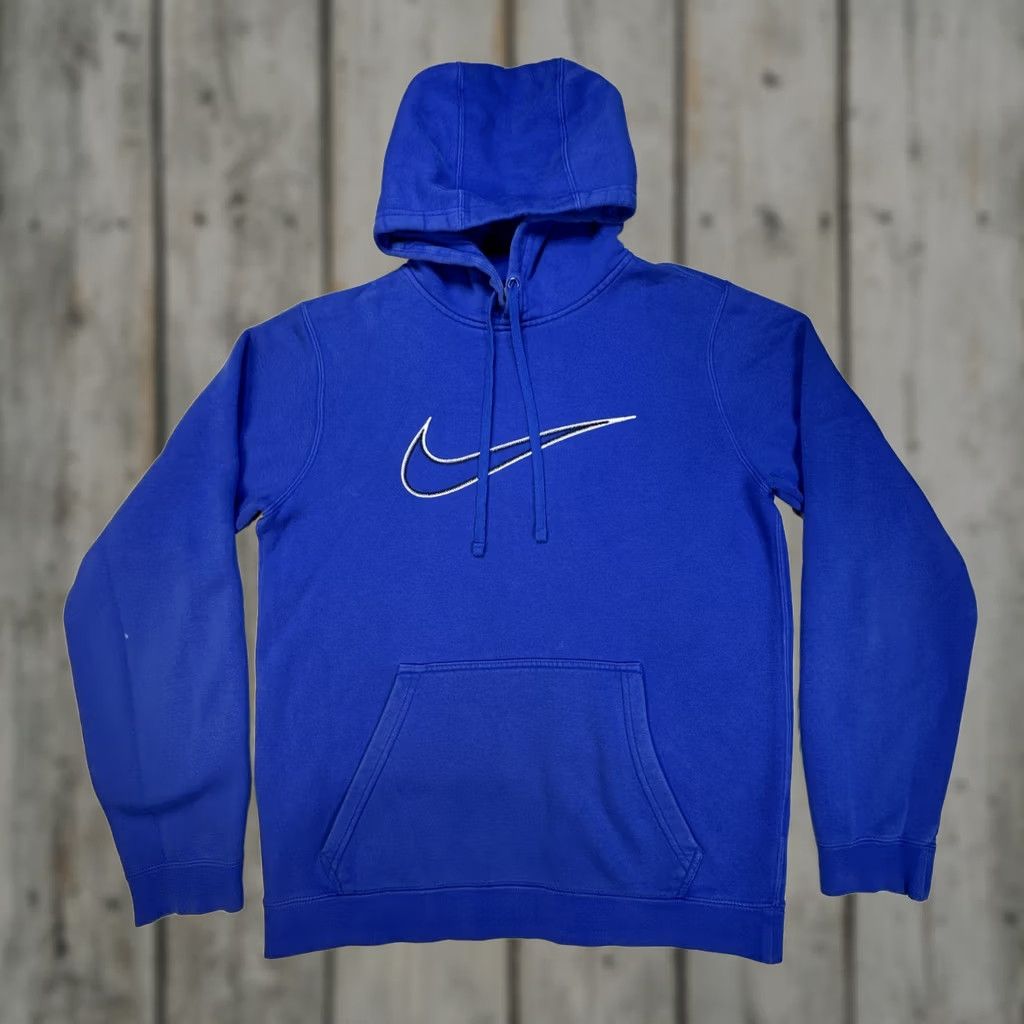 Nike Nike Sweatshirt Hoodie Blue S Chest Logo Center Swoosh Stitched 804656-480 Men Pullover Hooded Long Sleeve Pockets" Size US S / EU 44-46 / 1 - 1 Thumbnail