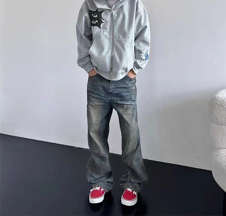 Japanese Brand × Vintage Vintage street washed and aged oil stained design jeans Size US 30 / EU 46 - 2 Thumbnail