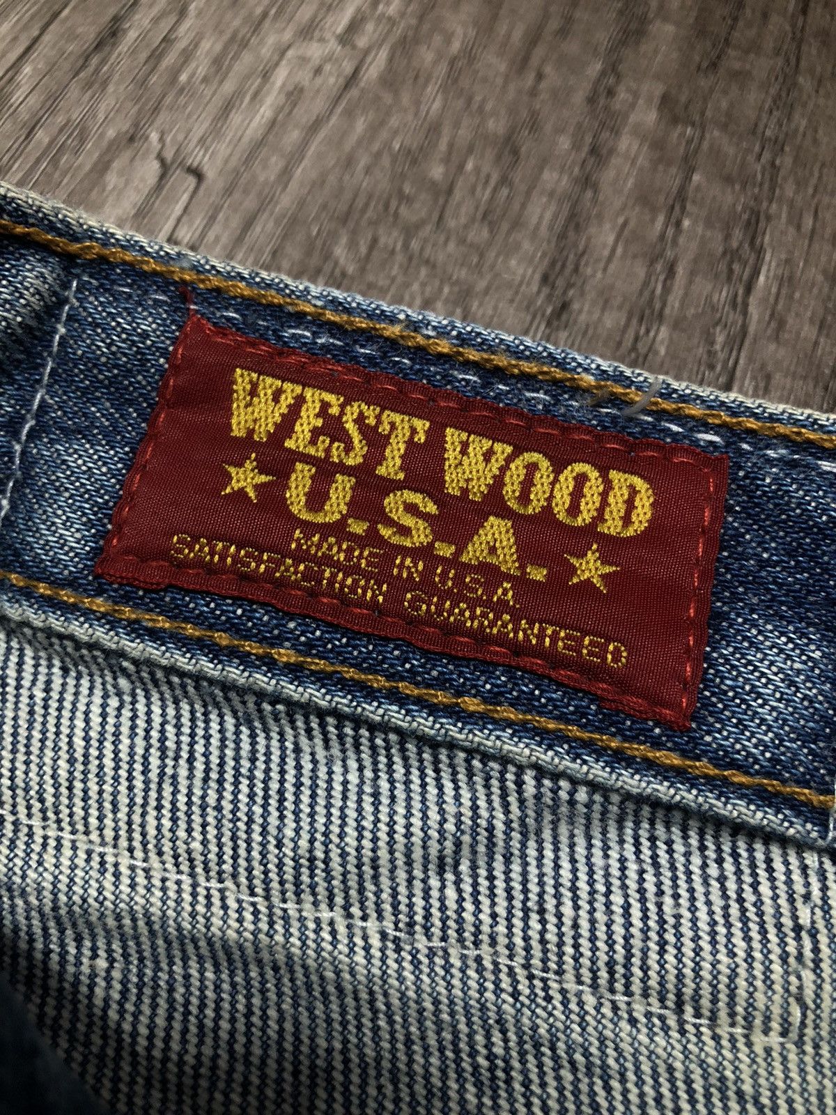Designer × Vintage Vintage West Wood Made in U.S.A. Jeans (unisex) Size US 27 - 16 Thumbnail
