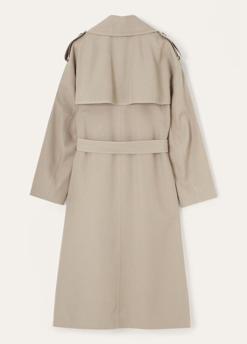 Loro Piana o1srvl11e0526 FAP3113 Gale Trench Coat in Beige Size XS / US 0-2 / IT 36-38 - 6 Thumbnail
