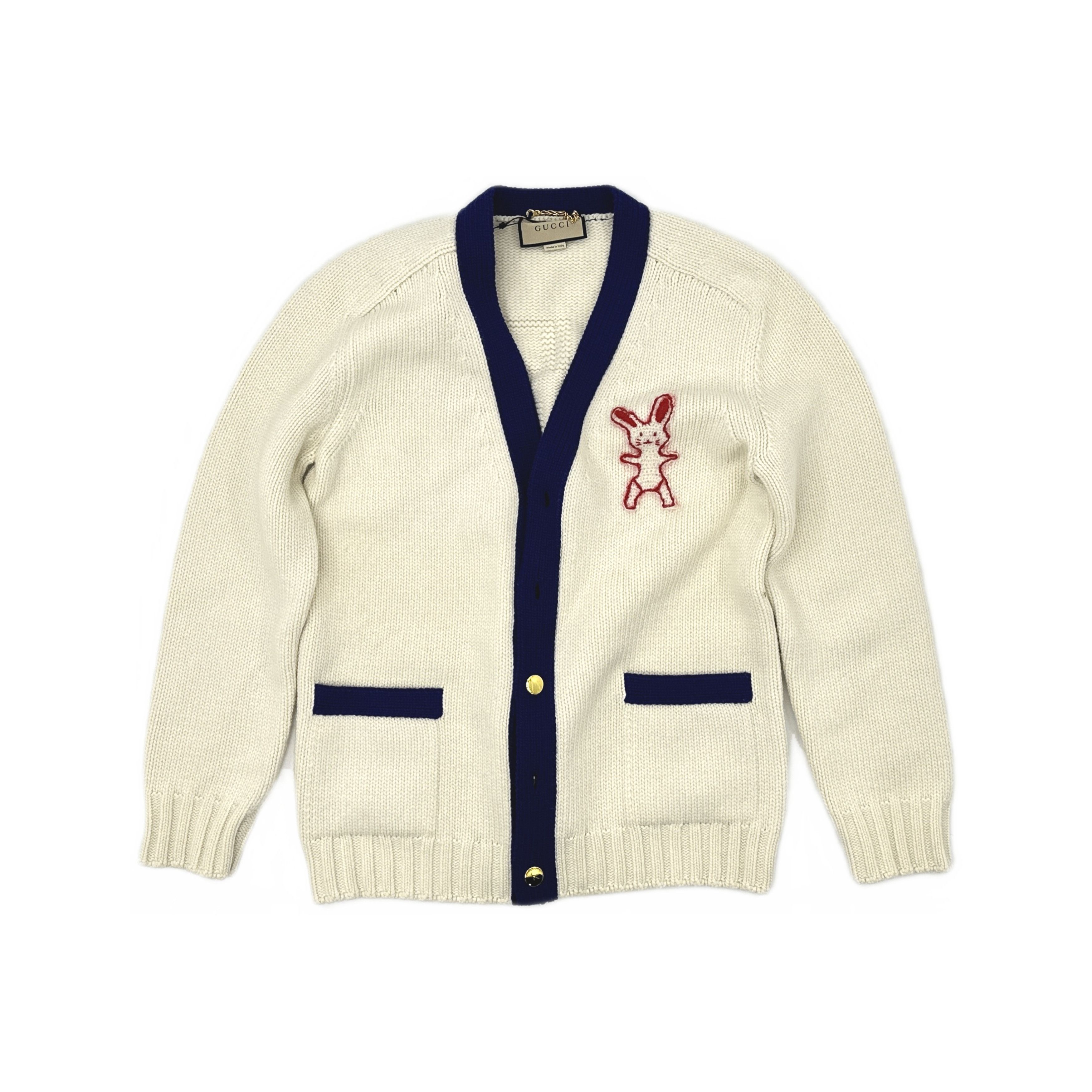 Gucci Gucci Lunar New Year Rabbit Cardigan Size M Size US M / EU 48-50 / 2 - 1 Thumbnail