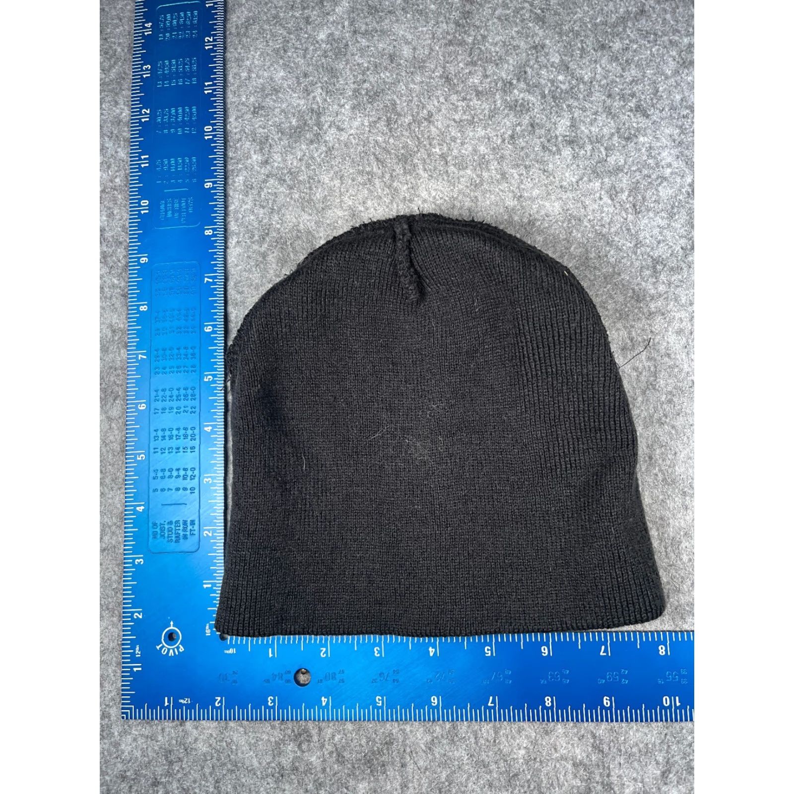 Vintage Shield & Wings Beanie Toque Beanie Adult One Size Black Blue Knit 100% Acrylic Skater Unbranded Unisex Hats Mens, Womens, Boys, Girls Size ONE SIZE - 4 Thumbnail