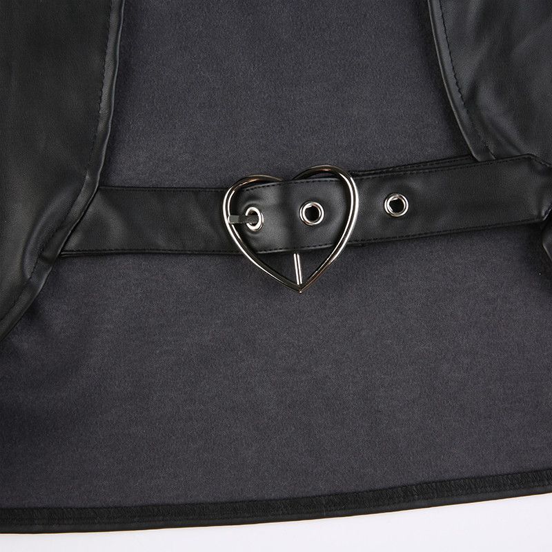 Japanese Brand × Vintage Gothic Black PU Leather Jacket Size M / US 6-8 / IT 42-44 - 5 Thumbnail