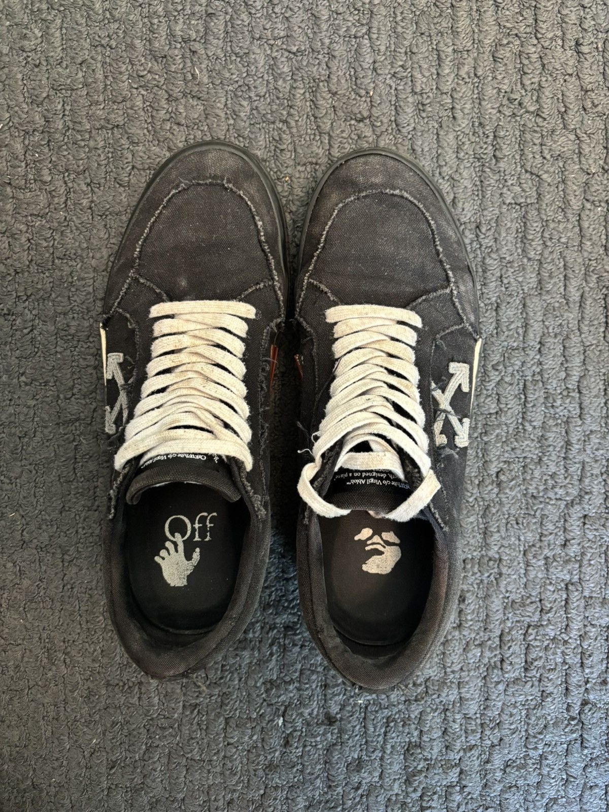 Off-White Off-White Vulc Sneaker 'Black Blue' Size US 10 / EU 43 - 3 Thumbnail