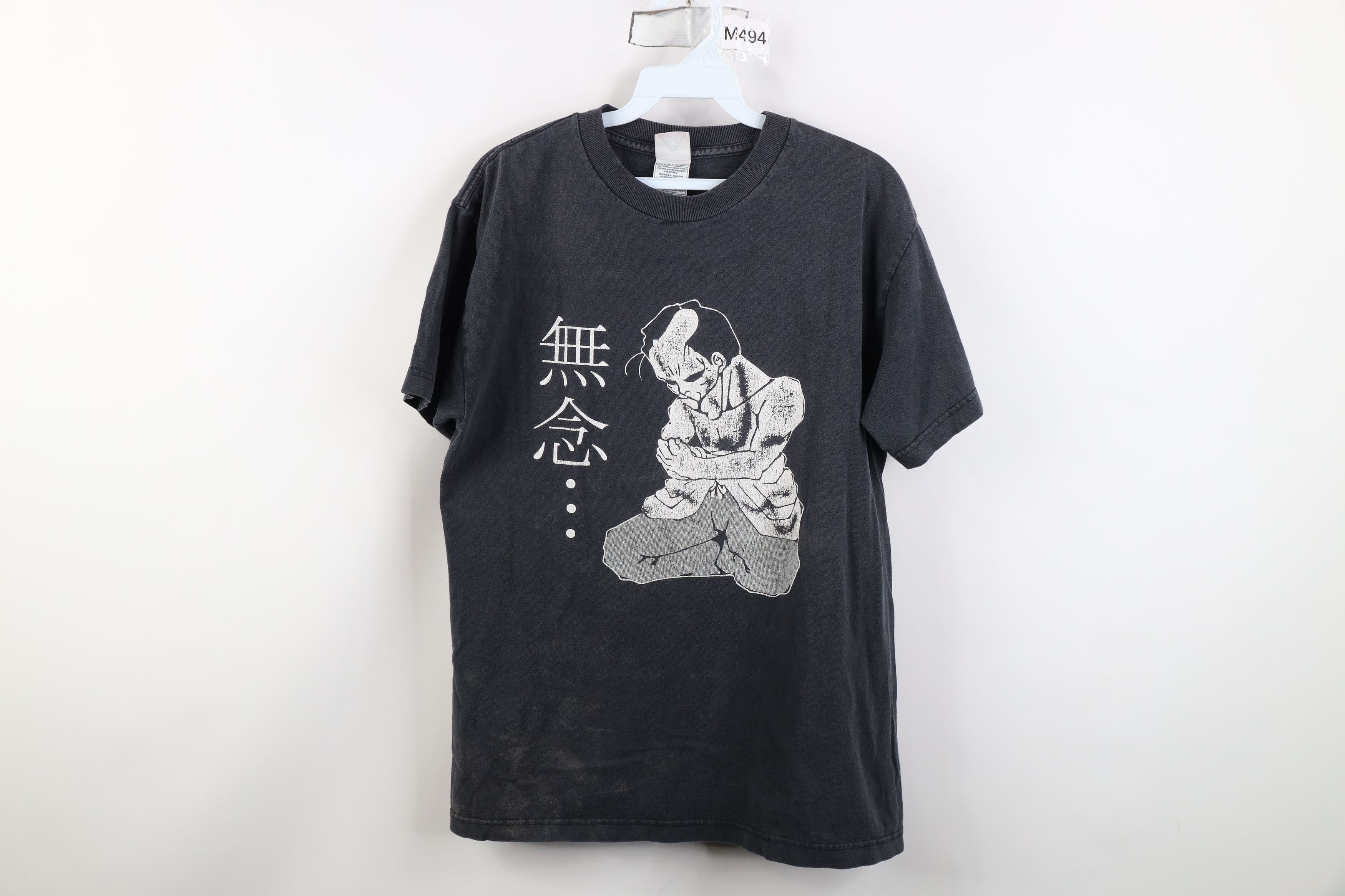 Vintage Vintage Thrashed No Thoughts Chinese Sensei T-Shirt Black Size US M / EU 48-50 / 2 - 1 Thumbnail