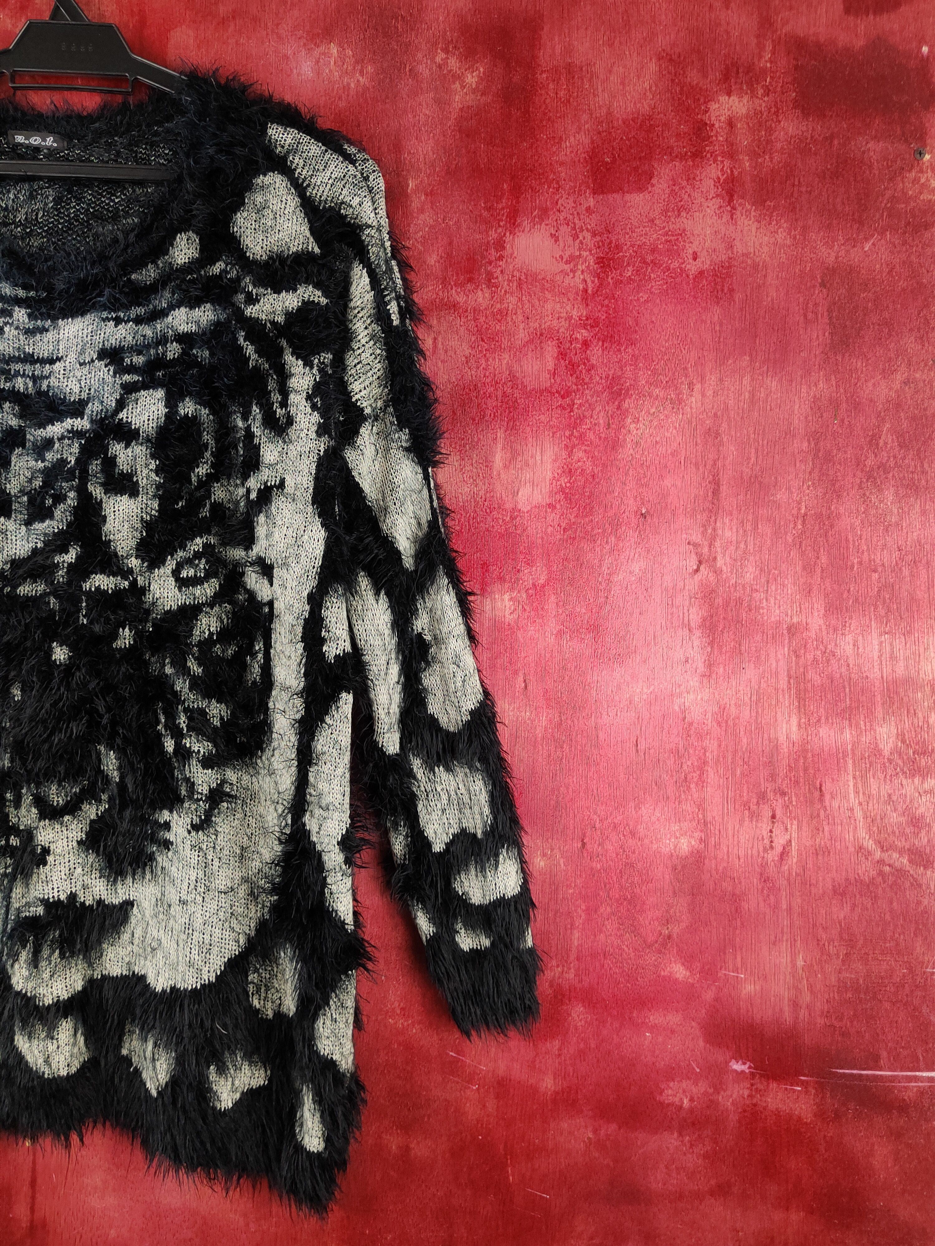 Homespun Knitwear N.o.t Cream tiger Shag Shaggy Fur Mohair Knitwear #S1971 Size M / US 6-8 / IT 42-44 - 5 Thumbnail