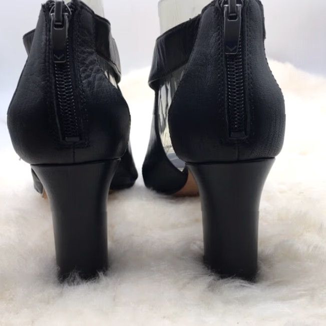 Vintage Via Spiga Fiorel Black Leather Block Heeled Dress Sandal Women Size 10 M Size L / US 10 / IT 46 - 4 Thumbnail