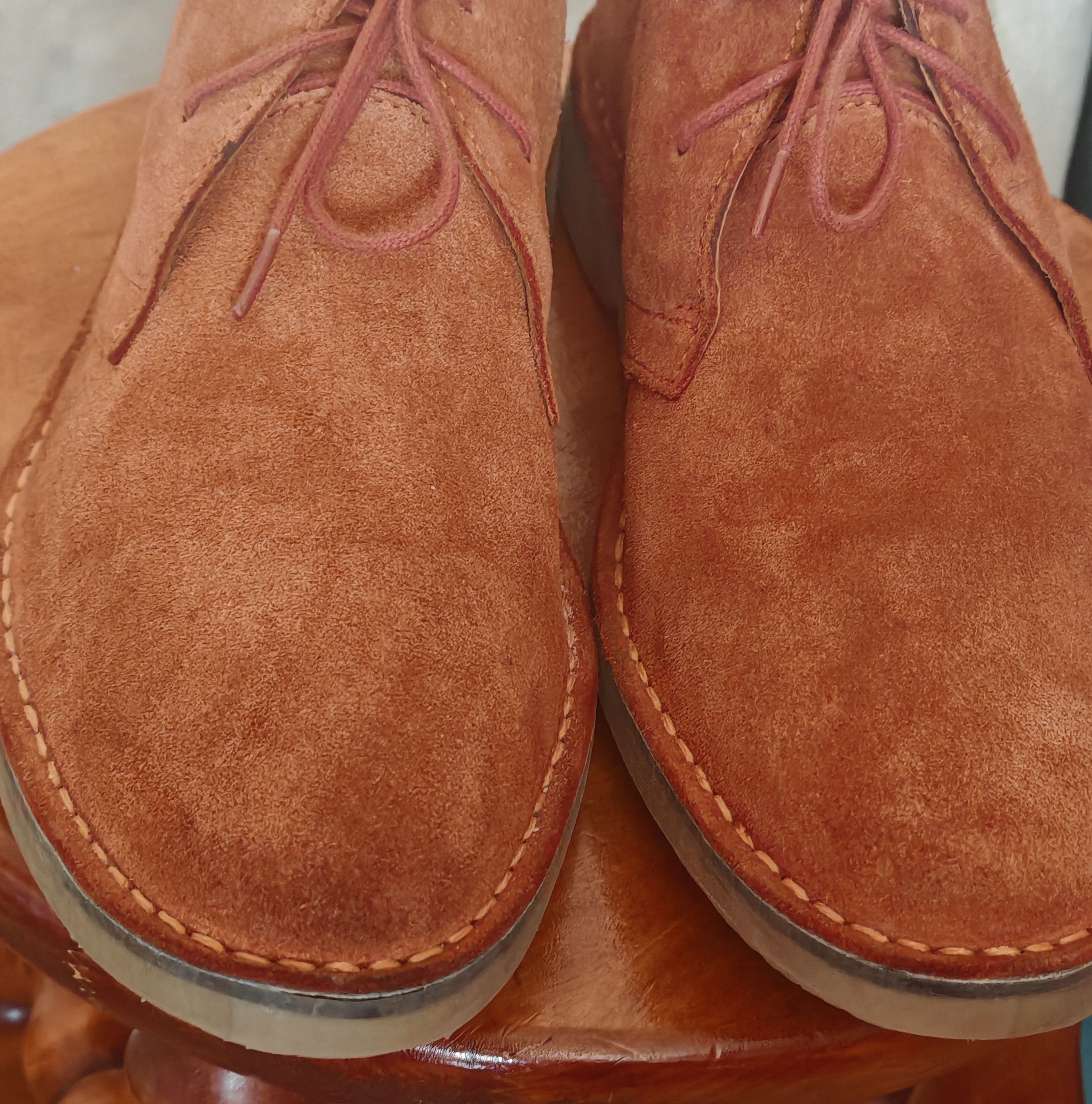 Vintage Vintage Fiat Rat Real Suede Dessert Boots Tobacco sz 44 Size US 11 / EU 44 - 4 Thumbnail
