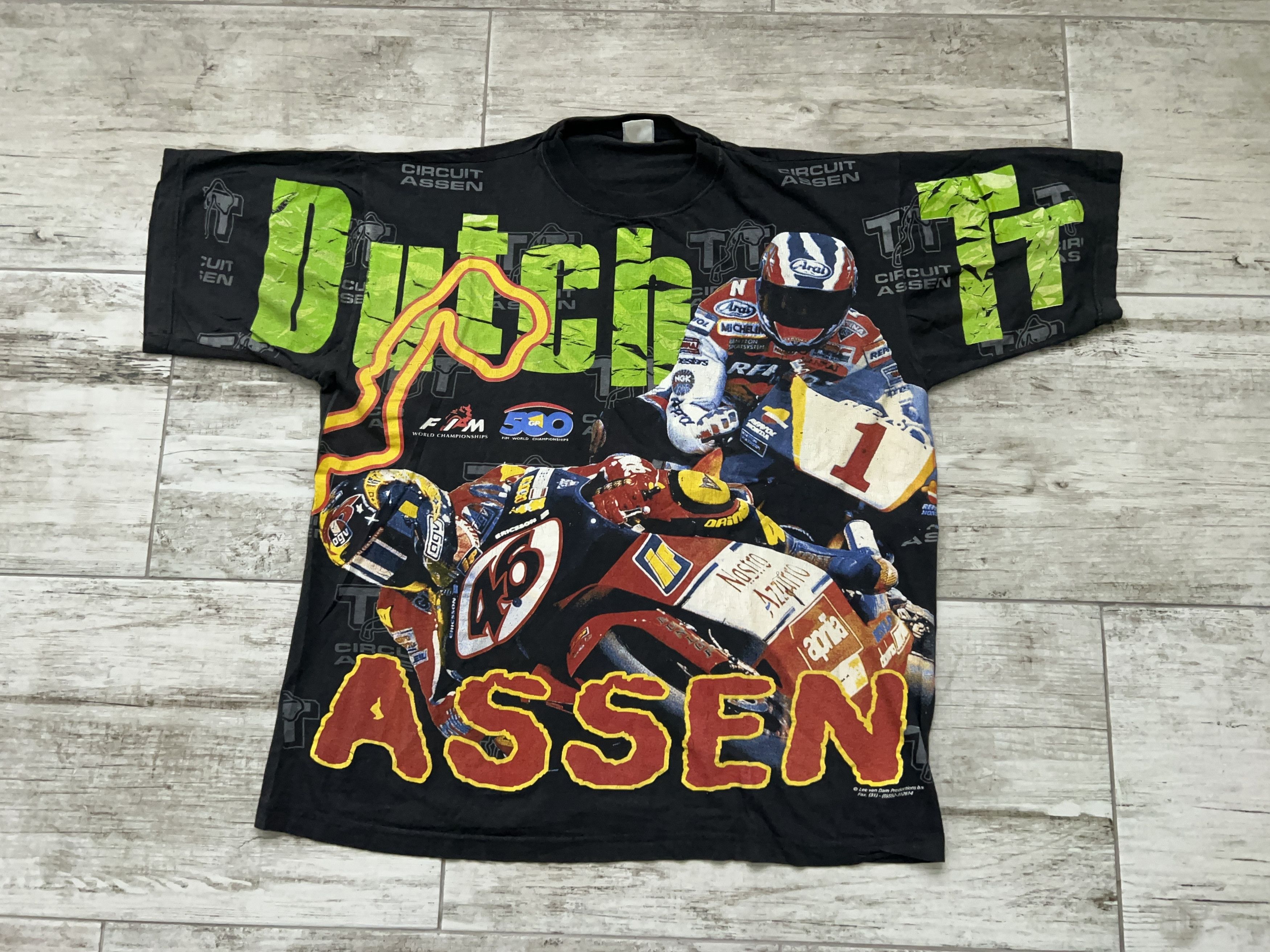 Vintage Dutch TT Netherlands ASSEN All Over Racing T Shirt Tee | Grailed