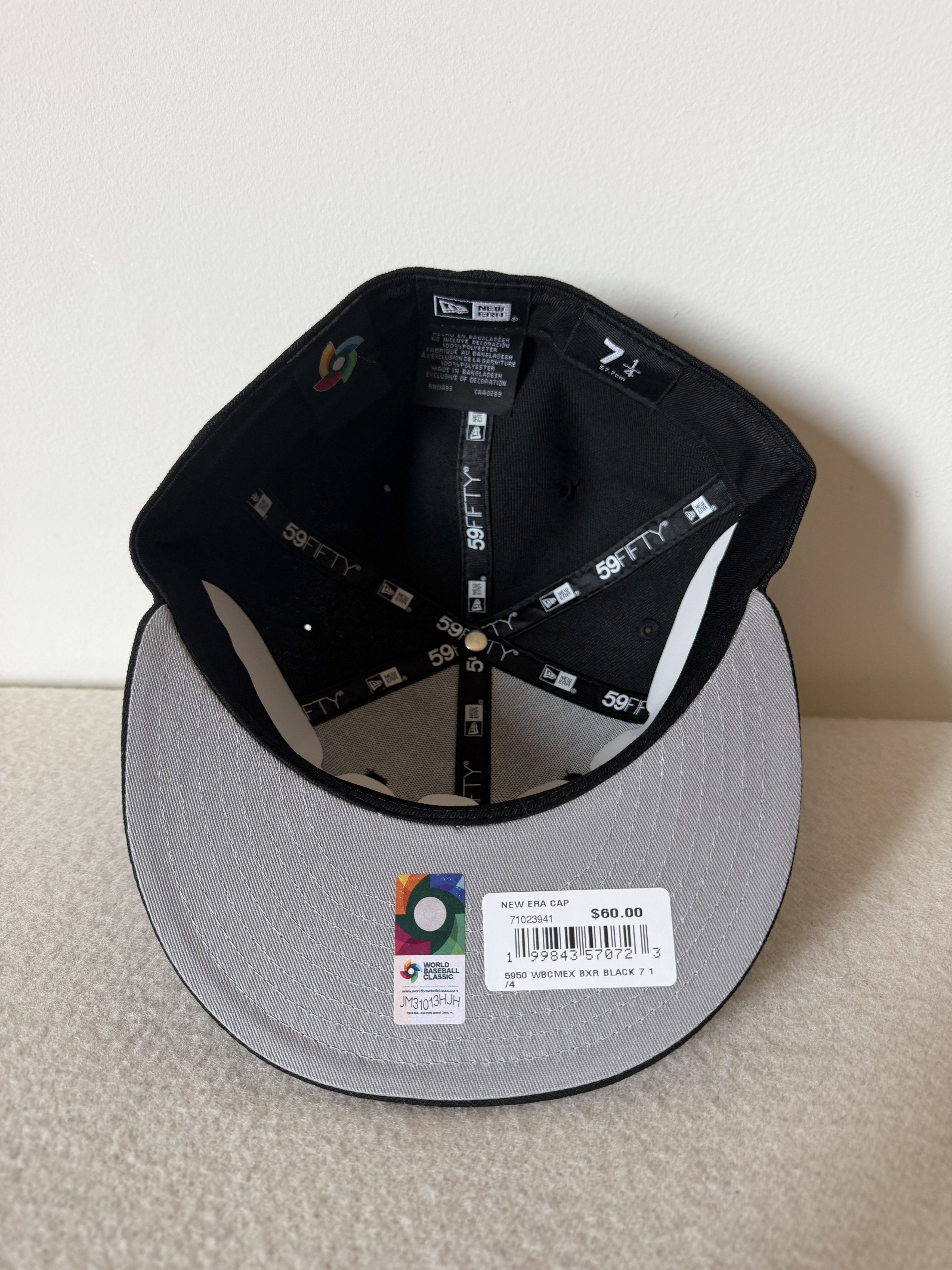 Born X Raised × MLB × New Era 7 1/4 Born X Raised New Era Mexico 59FIFTY Hat in Black Size ONE SIZE - 5 Thumbnail