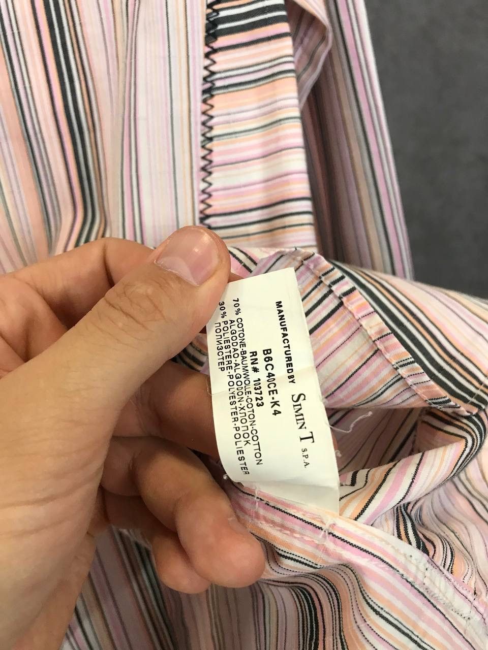 Armani Armani Jeans vintage crazy striped shirt Size US L / EU 52-54 / 3 - 4 Thumbnail