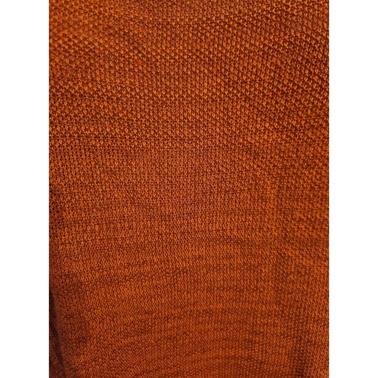 Vintage Dressbarn Woman Terracotta Orange Lightweight Knit Top Sweater 2X Dolman Sleeve Cardigan Style Shirt (No, it's a Sweater) Size XXL / US 16-18 / IT 52-54 - 2 Thumbnail