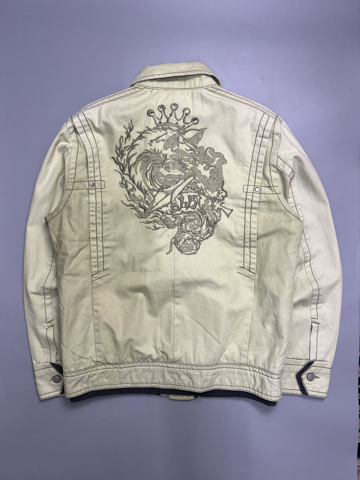 Japanese Brand × Vintage Y2K Cabbeen Motive Embroidered Jackets ButtonUP Size US M / EU 48-50 / 2 - 1 Thumbnail
