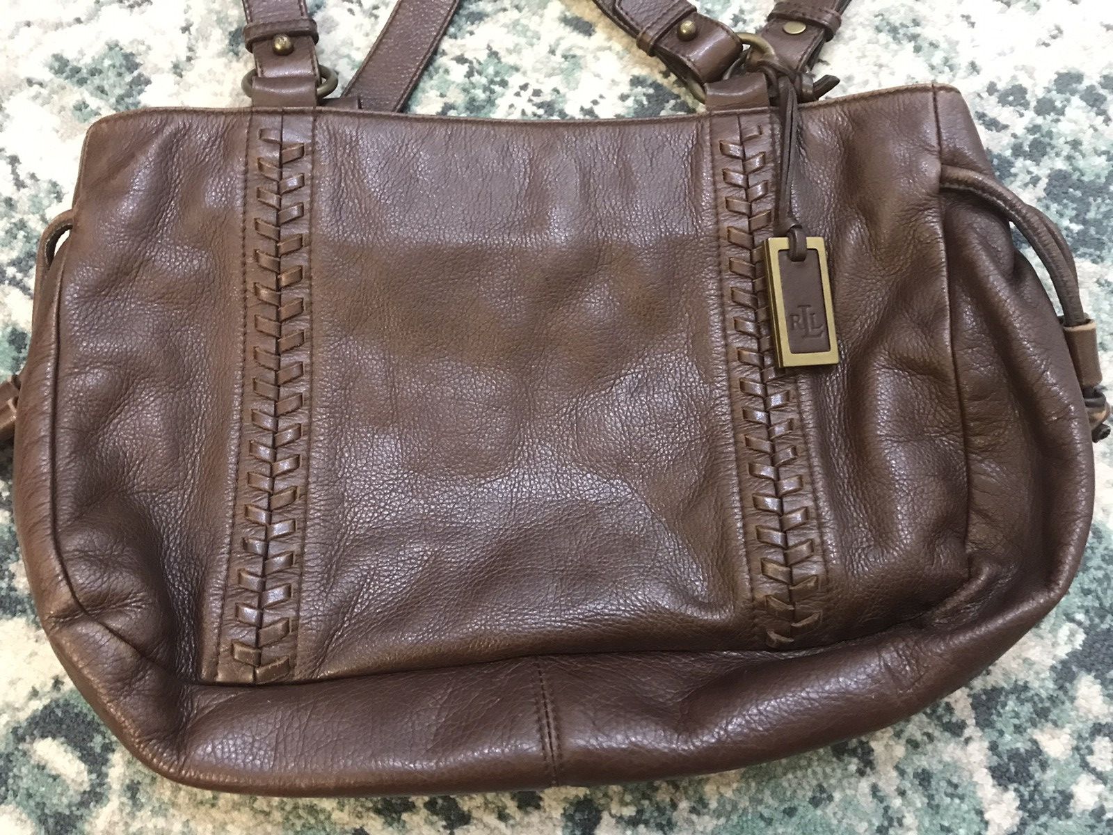 RRL Ralph Lauren PRL Polo Ralph Lauren Genuine Leather Hand Bag Size ONE SIZE - 8 Thumbnail