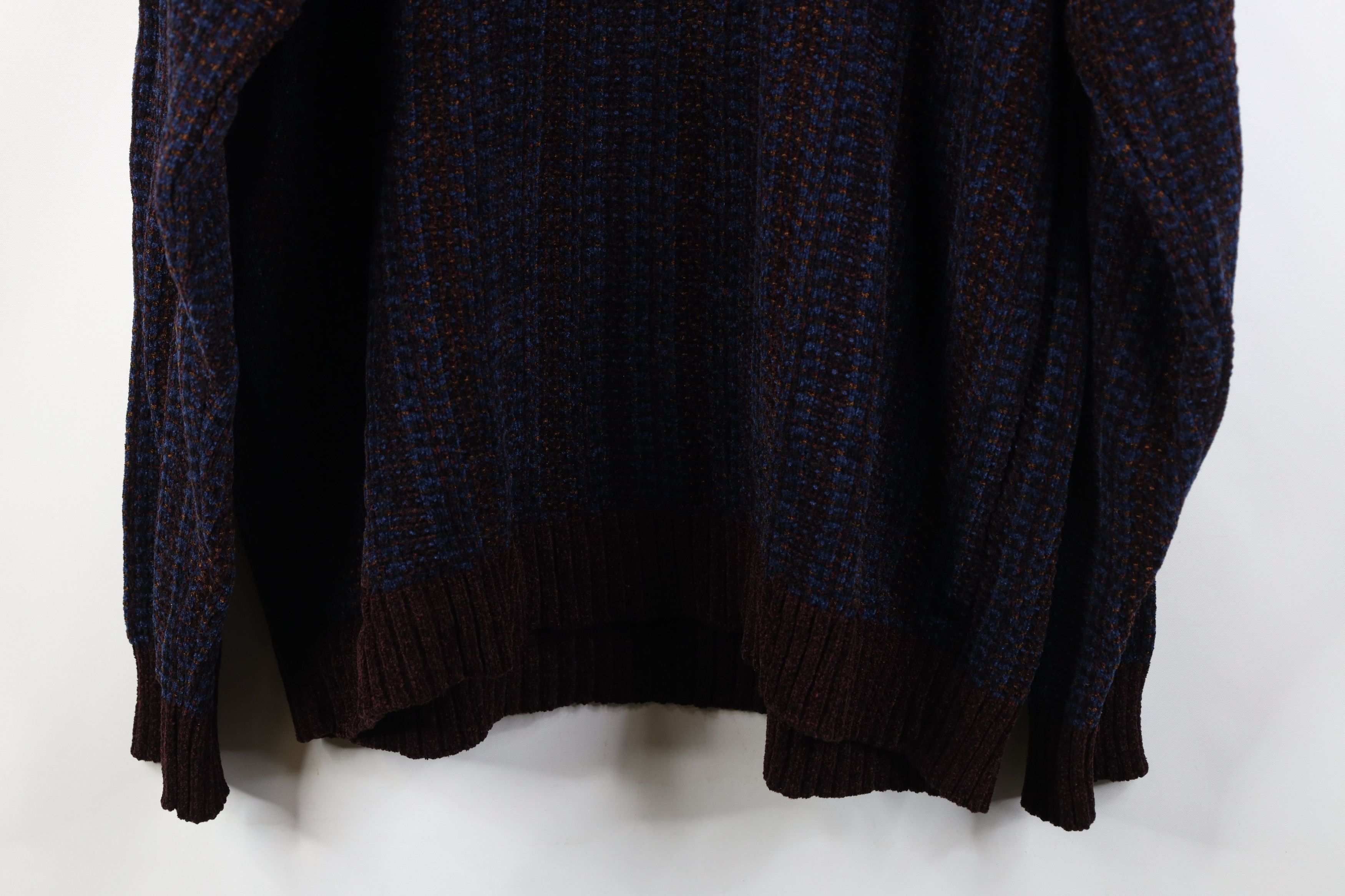 Vintage Vintage 90s Streetwear Striped Fleece Knit Crewneck Sweater Size US XL / EU 56 / 4 - 9 Thumbnail
