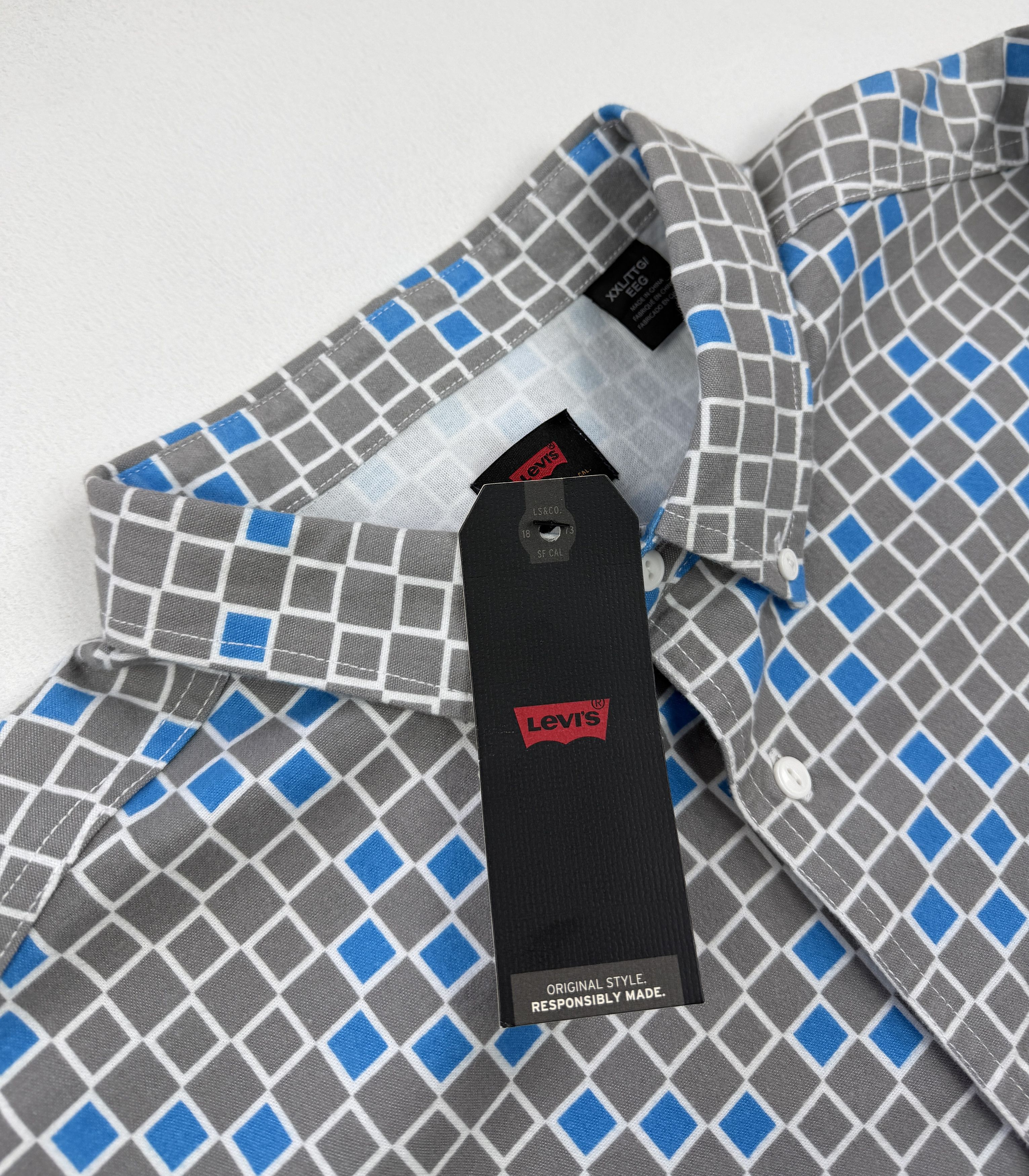 Levi's Levi’s Flannel Button Up Pattern Shirt New Size US XXL / EU 58 / 5 - 7 Thumbnail