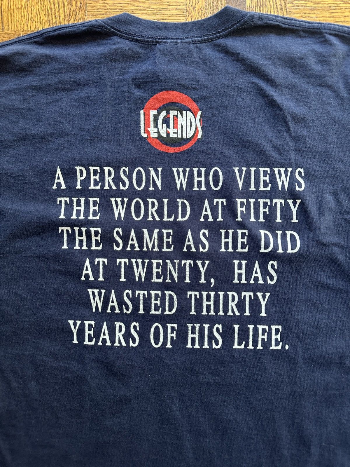 Vintage Vintage 90s Muhammad Ali Legends Stamp Graphic Tee Size US L / EU 52-54 / 3 - 6 Thumbnail
