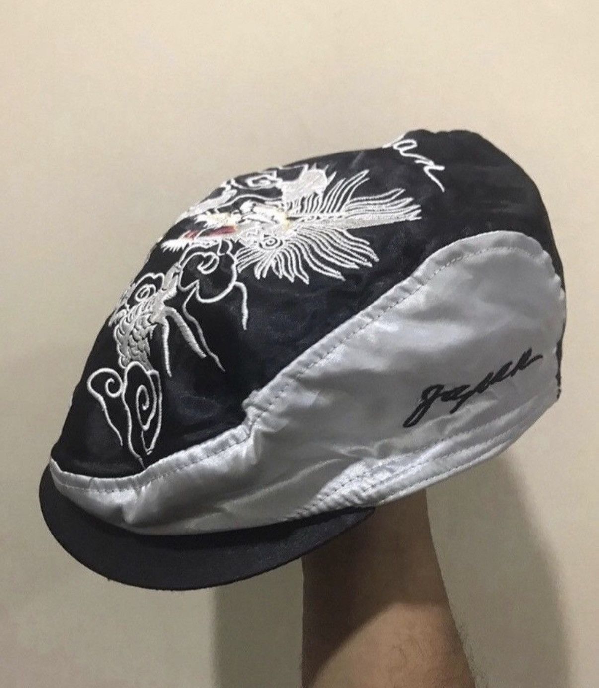 Toyo Enterprises VTG Toyo Ent Sukajan Satin Flat Hat Size ONE SIZE - 2 Thumbnail