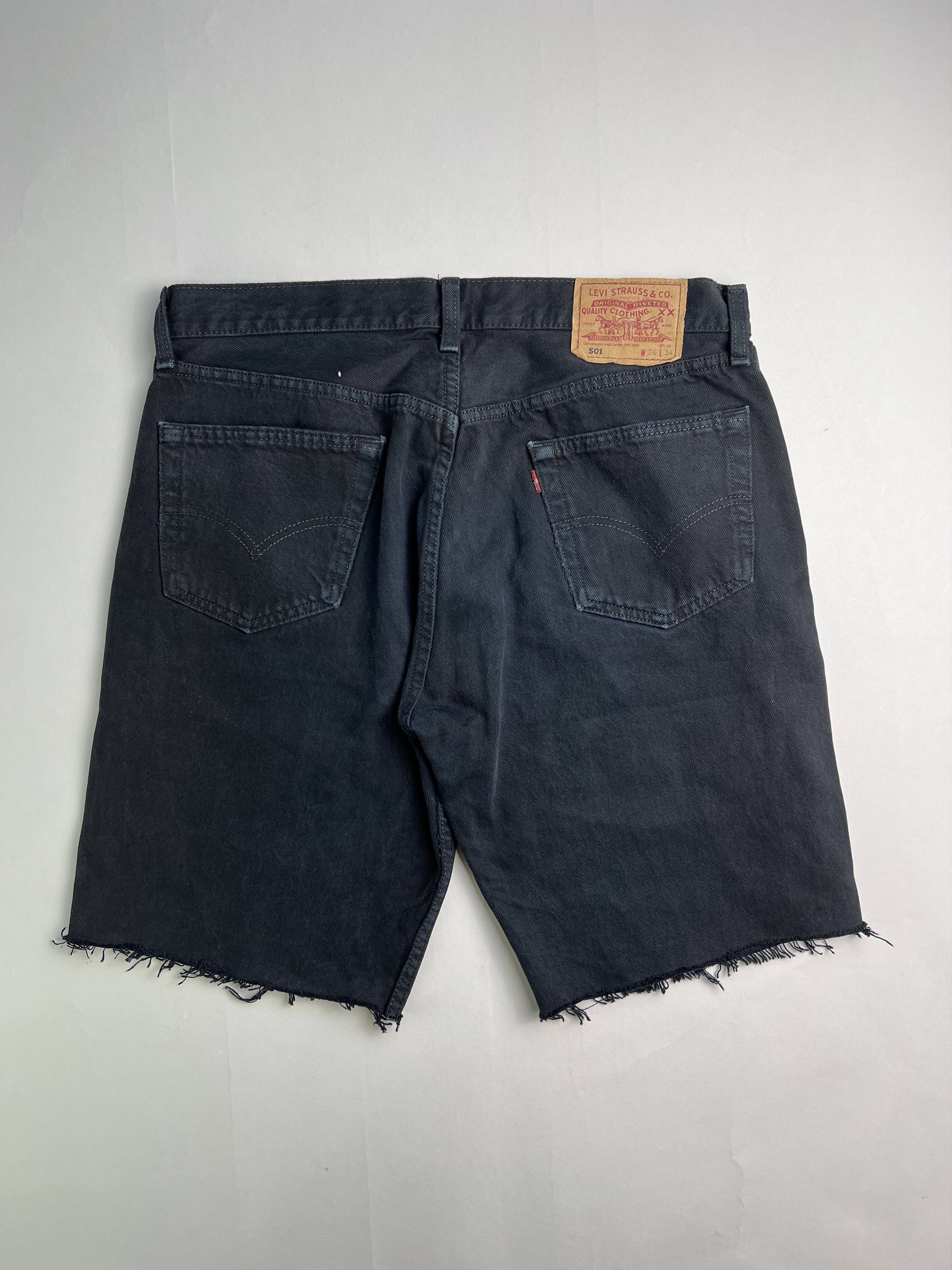 Levi's Levis 501 Jeans Shorts Black W36 Size US 36 / EU 52 - 2 Thumbnail
