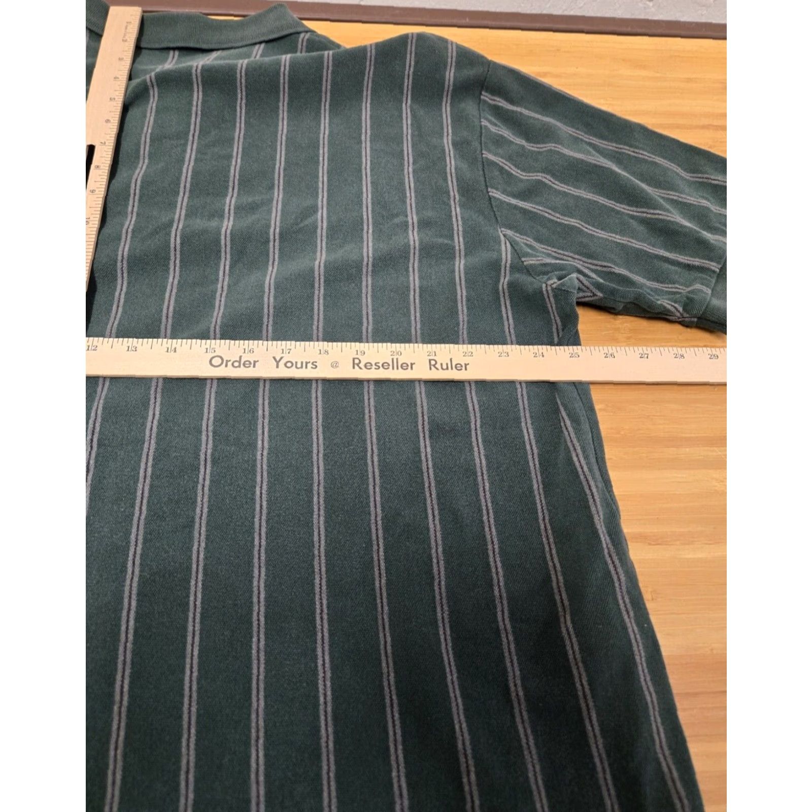 Polo Ralph Lauren Polo Ralph Lauren Shirt Men 2XL Green Blue Striped Polo Preppy Classic Rugby Heritage Logo Short Sleeve Button Collared Casual Size US XXL / EU 58 / 5 - 7 Thumbnail