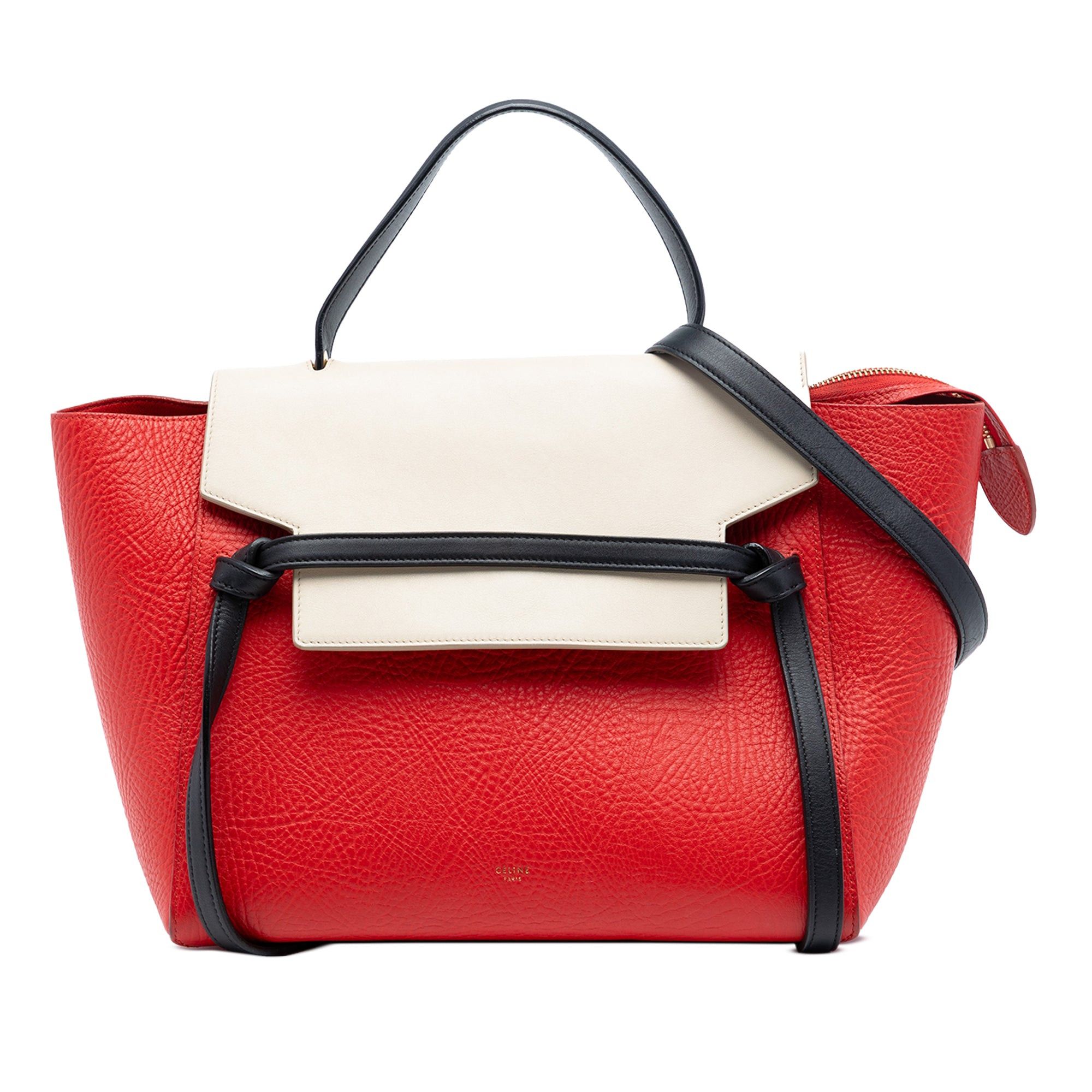 Celine Mini Tricolor Grained Calfskin Belt Bag Size ONE SIZE - 1 Thumbnail