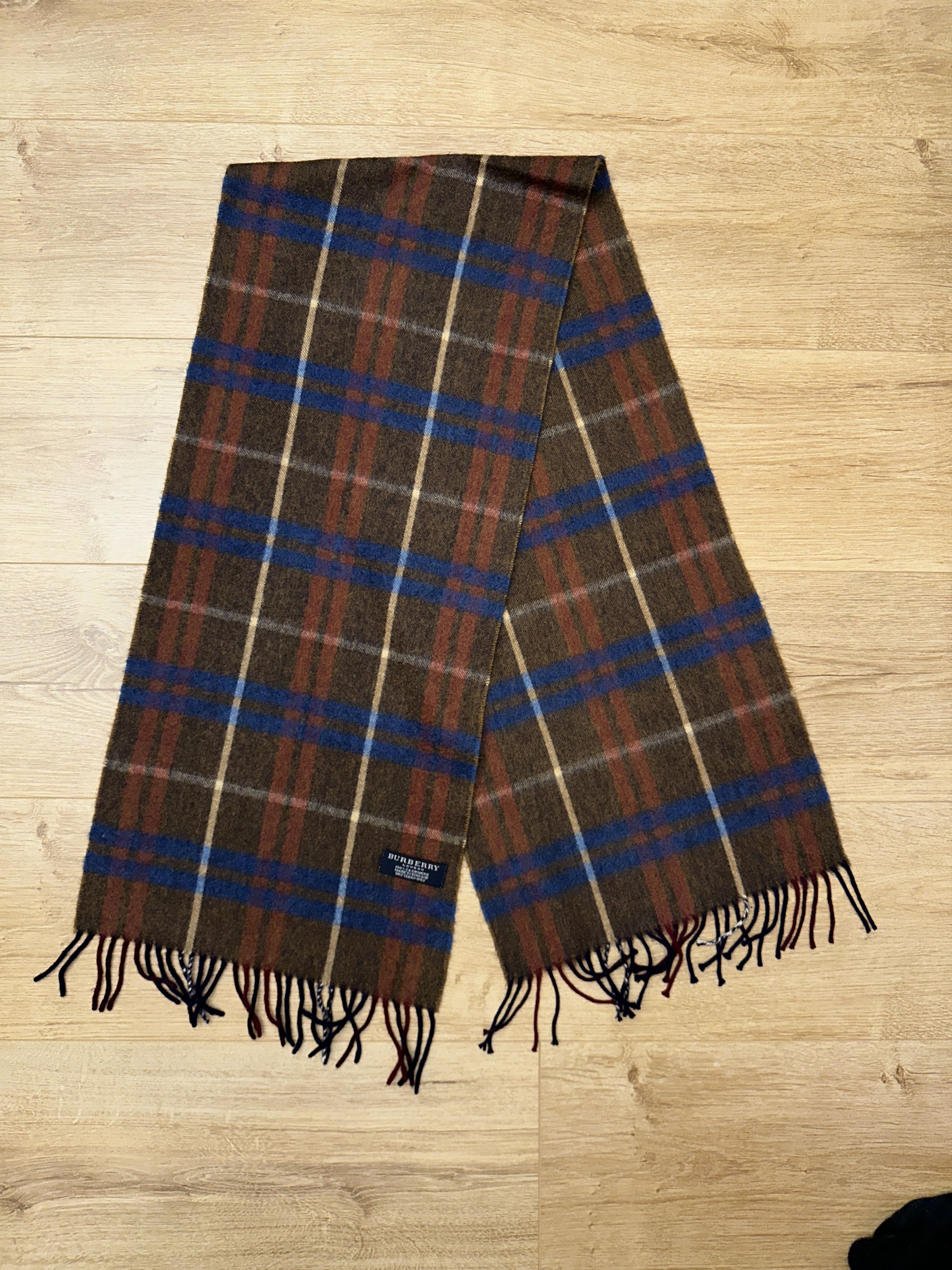Burberry Burberry London Cashmere Tartan Check Scarf Scotland 150x30c Size ONE SIZE - 7 Thumbnail