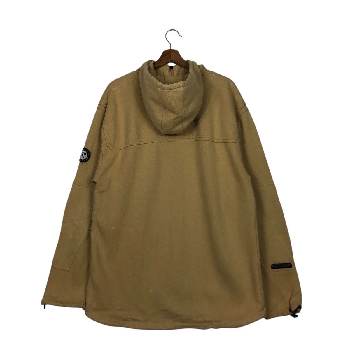 Japanese Brand EXSTO Polar Fleece Half-Zip Hooded Pullover Size US M / EU 48-50 / 2 - 9 Thumbnail