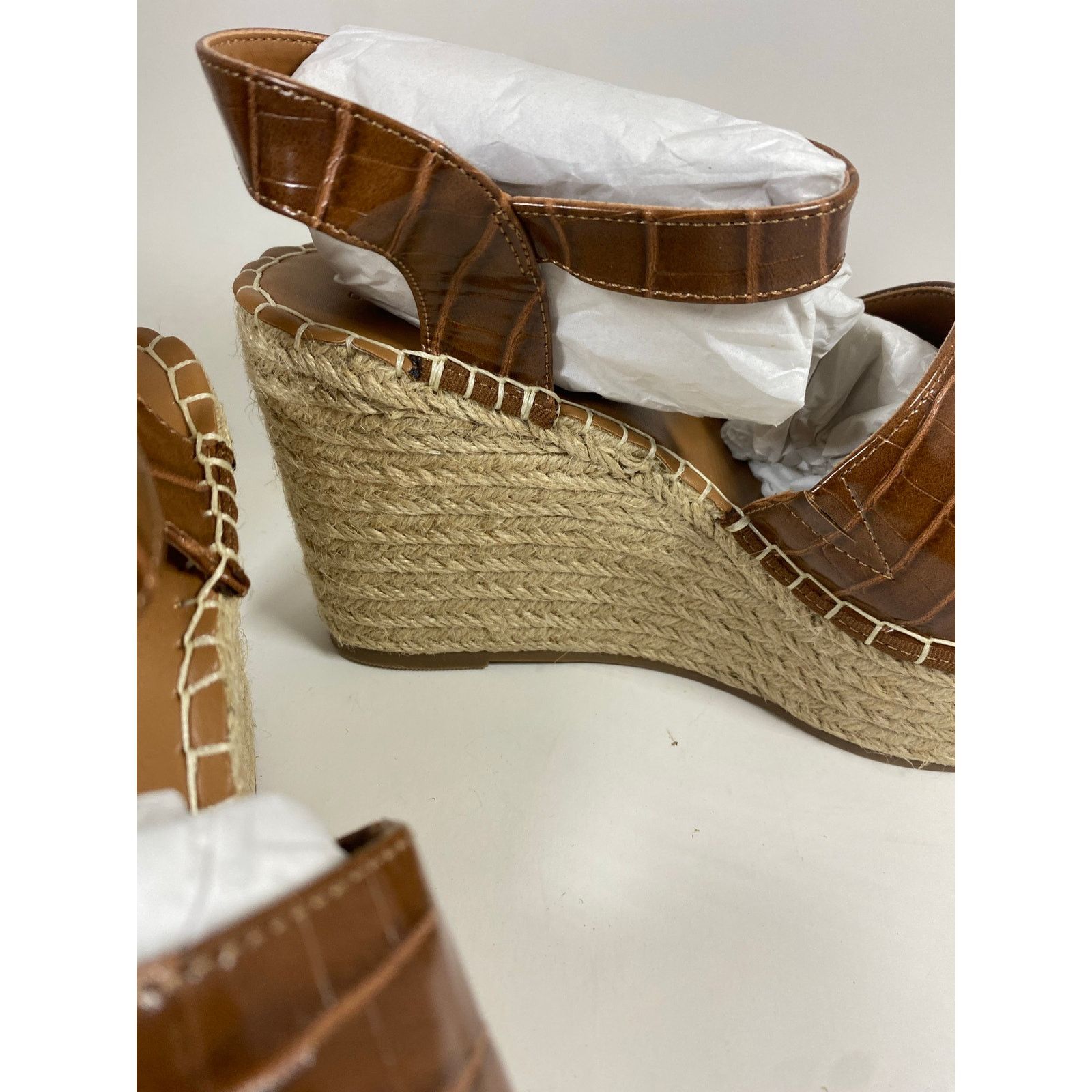 Asos ASOS Tanya Espadrille Brown Wedges W9 Size US 9 / IT 39 - 7 Thumbnail
