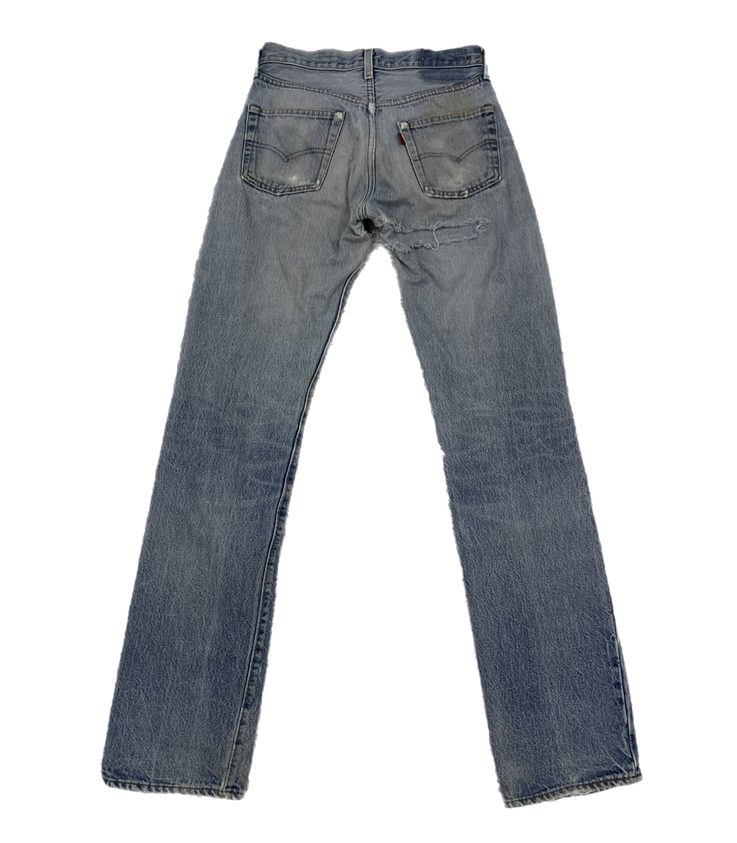 Levi's Vtg 80s Levi's 501 Selfedge Jeans Pant Button 524 Size US 28 / EU 44 - 2 Thumbnail