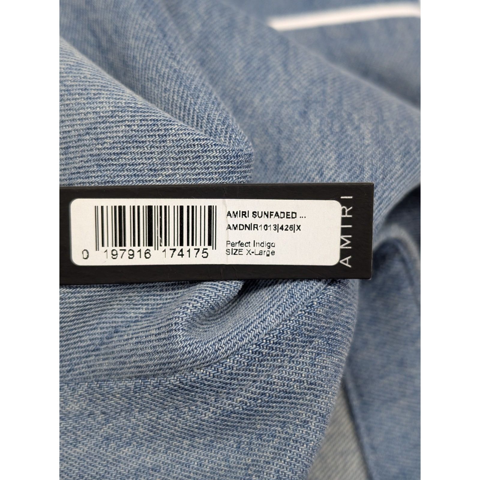 Amiri o1rshd1 Sunfaded Baseball Shirt Perfect in Indigo Blue Size US XL / EU 56 / 4 - 11 Thumbnail