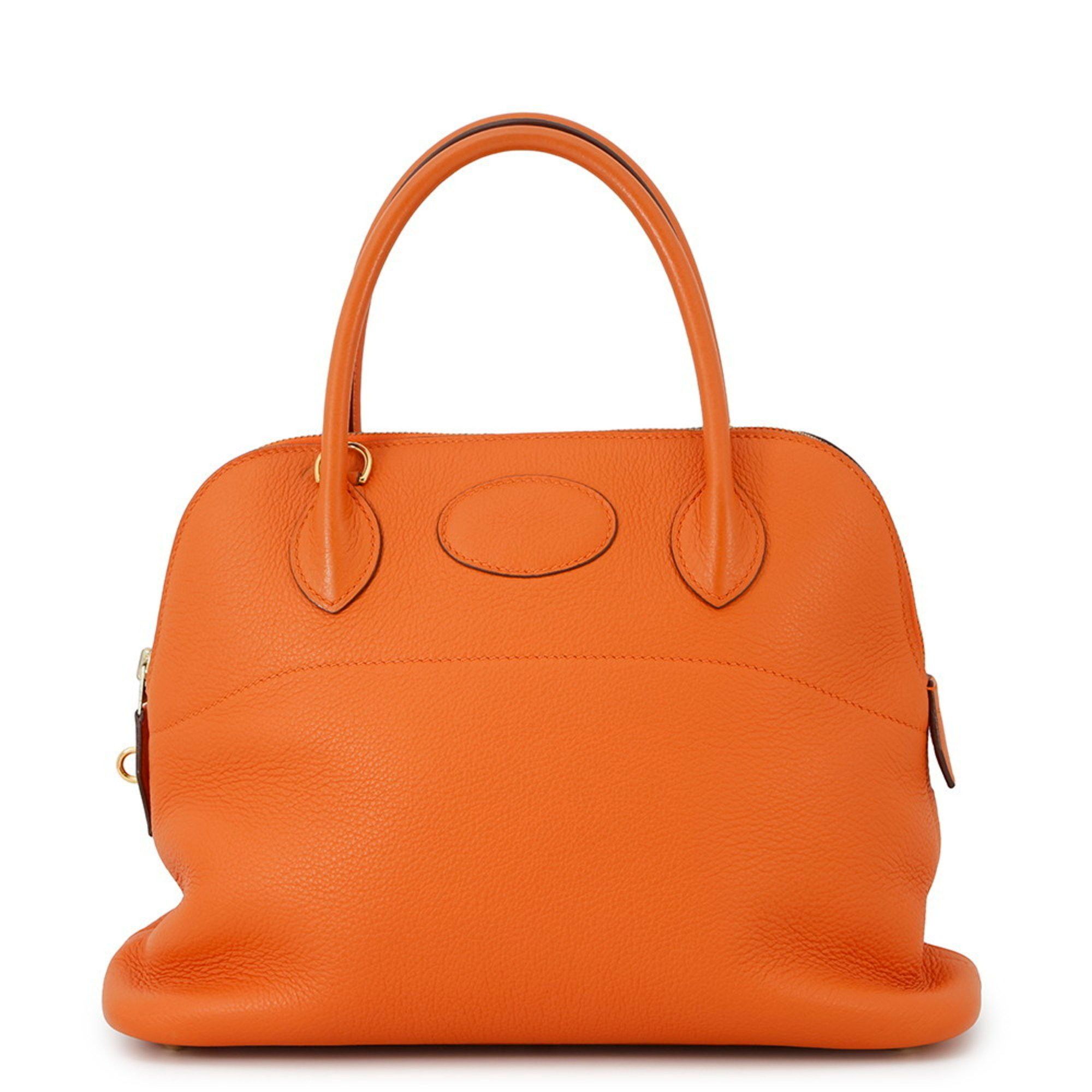 Hermes Hermès Bolide 31 Handbag in Orange, Taurillon Clemence